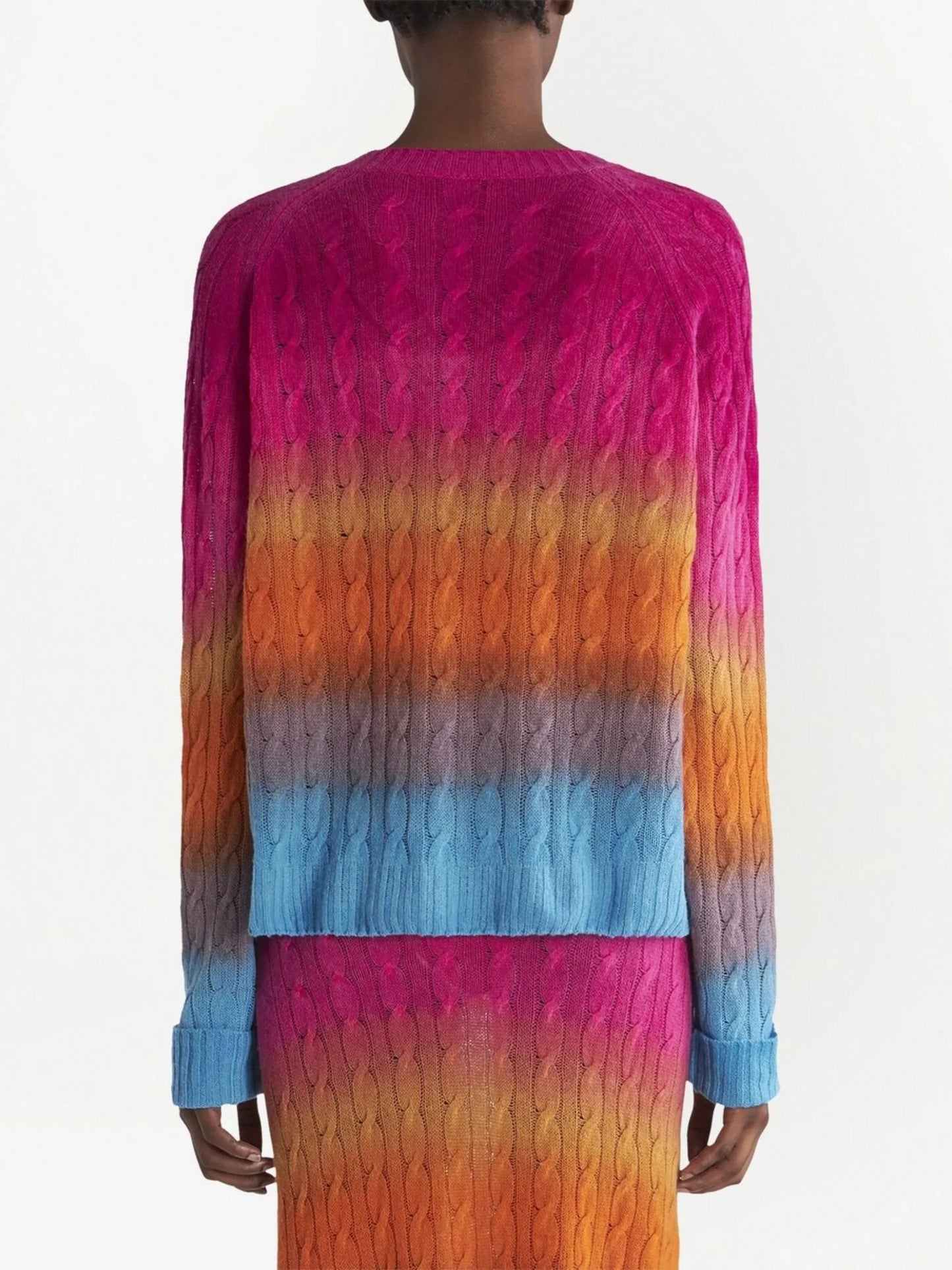 embroidered-logo V-neck jumper