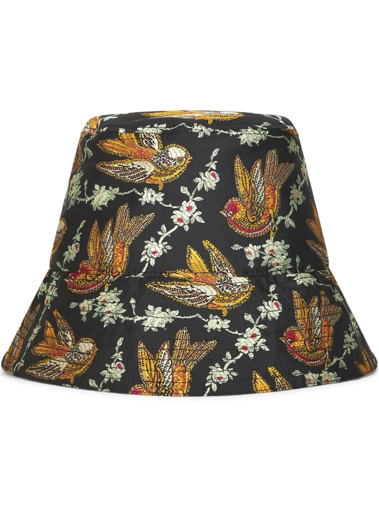 birds jacquard bucket hat