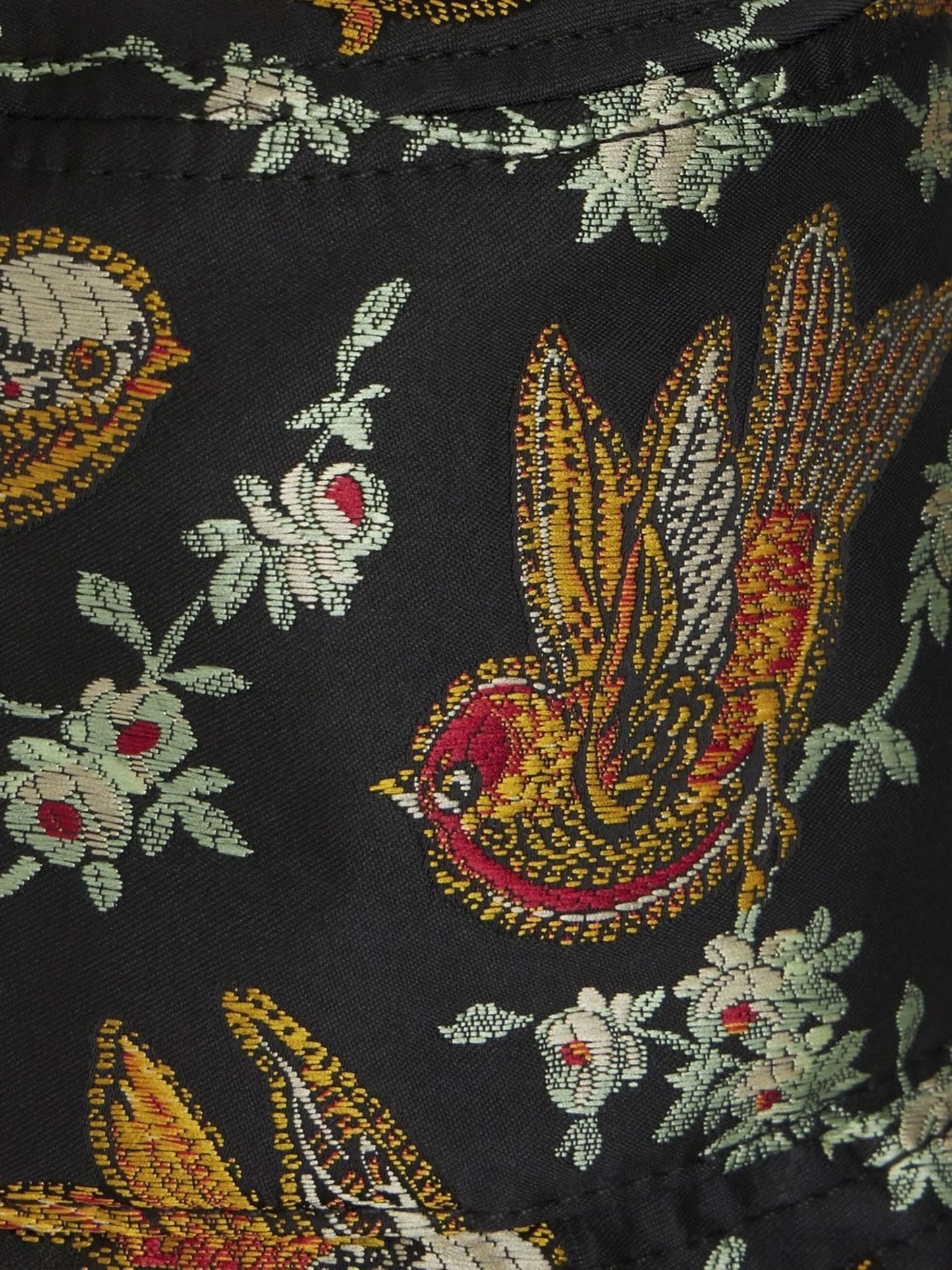 birds jacquard bucket hat