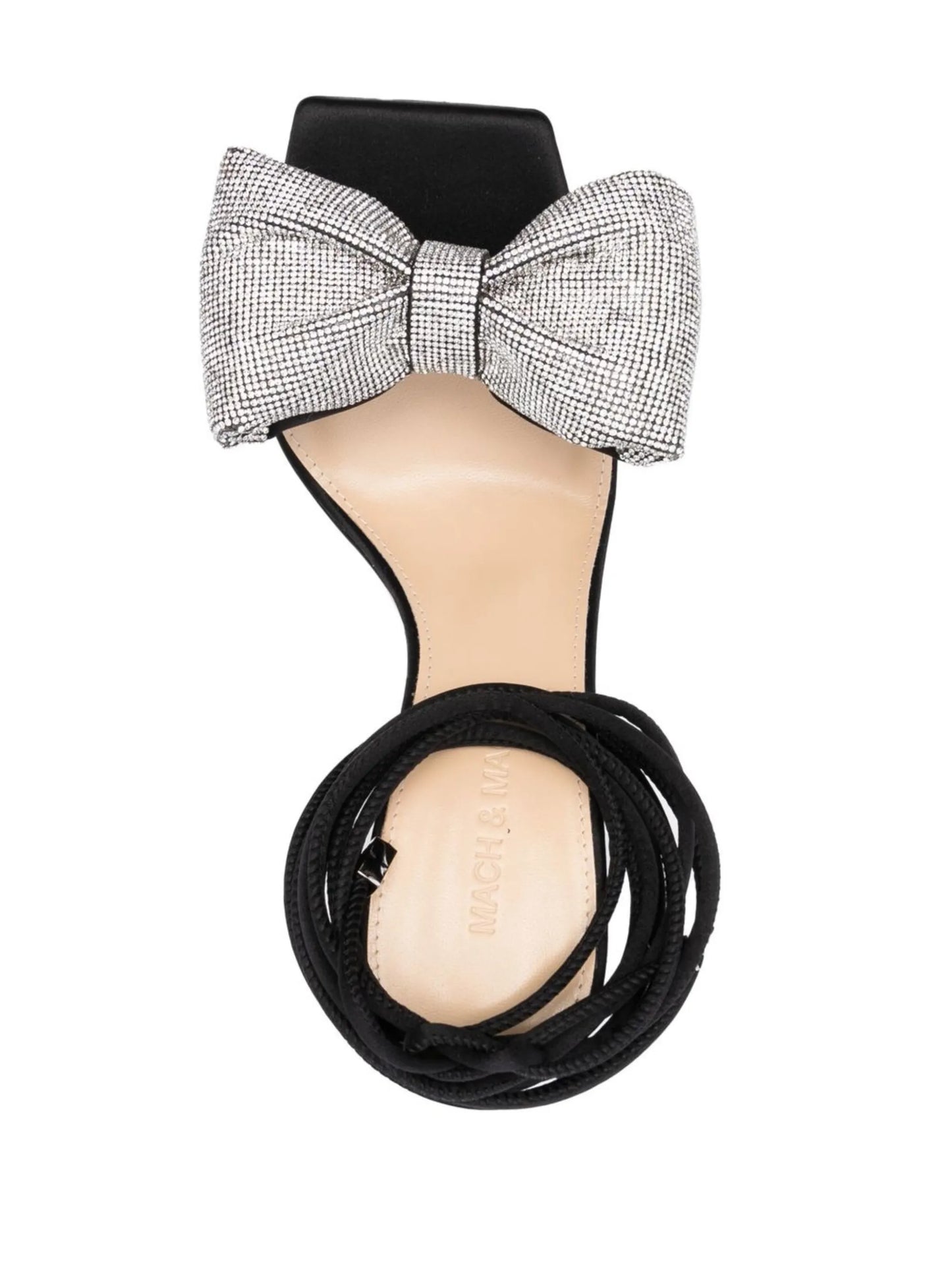 Nicole 100mm embellished bow sandals