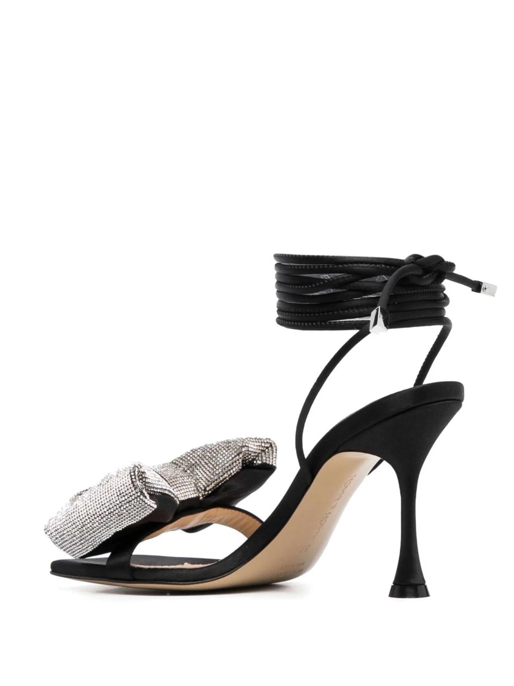 Nicole 100mm embellished bow sandals