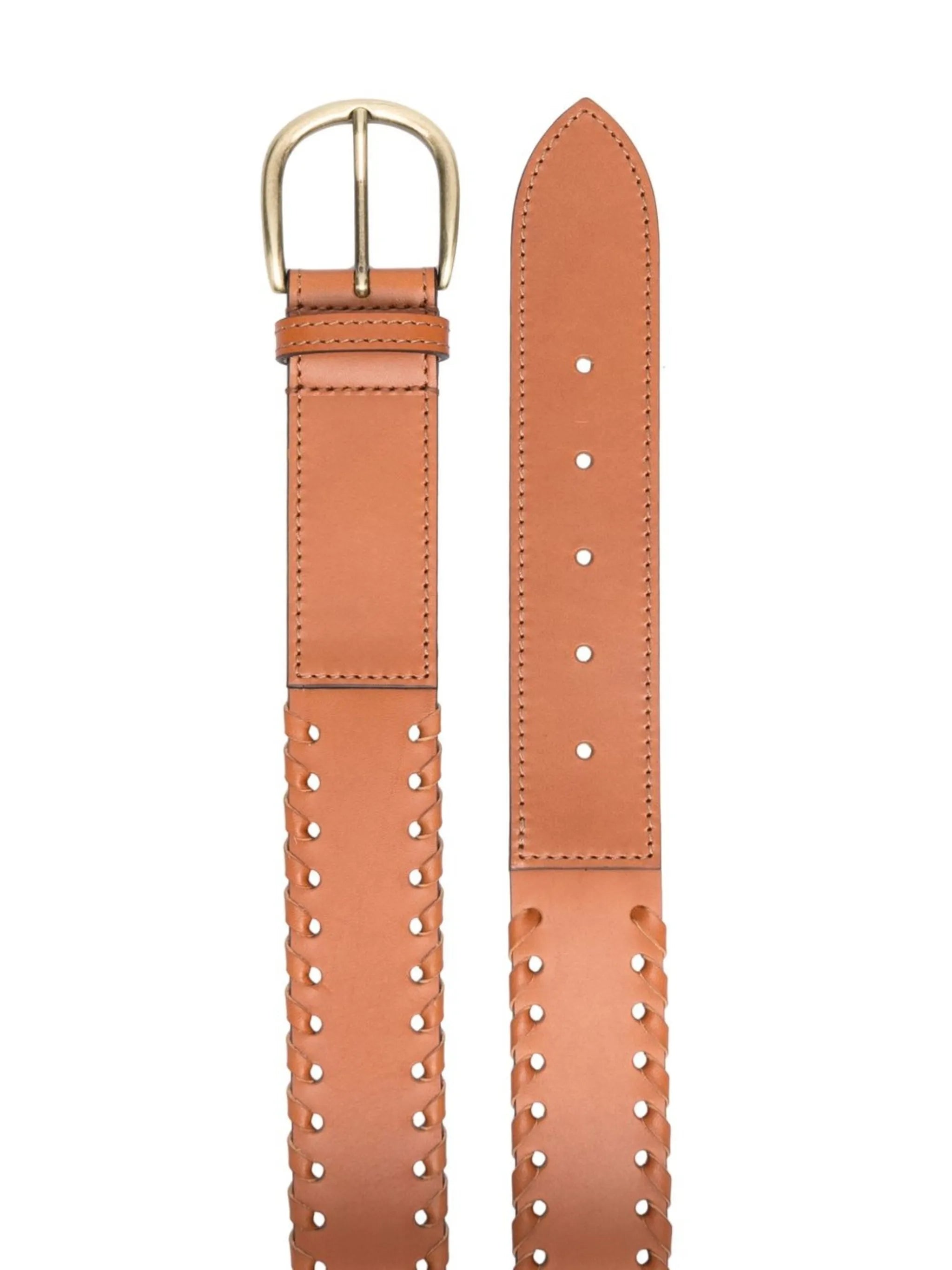 woven-edge buckle belt