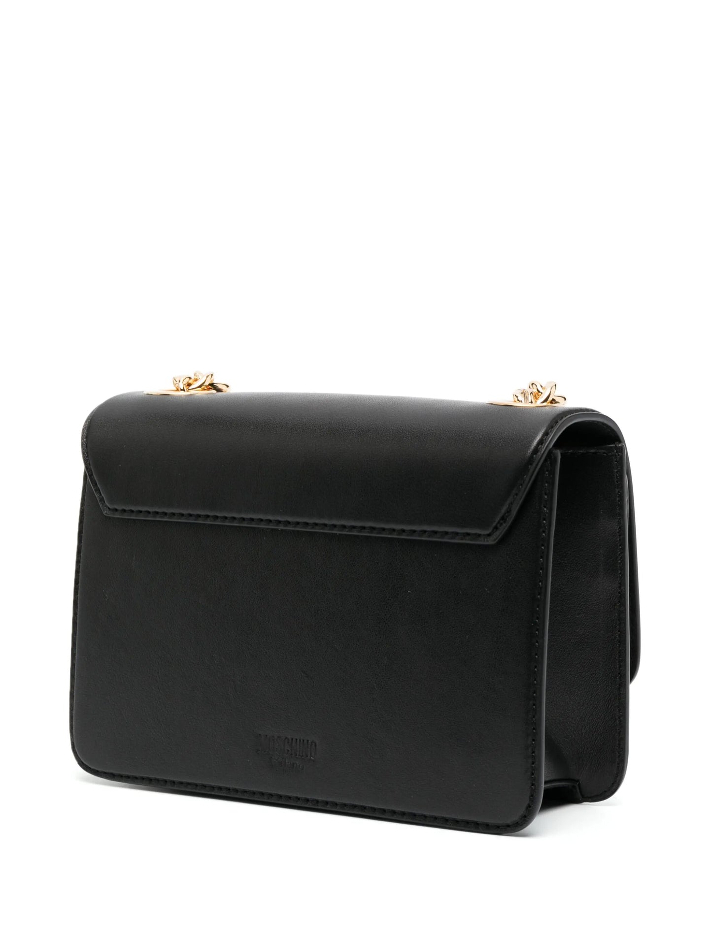 inflatable heart detail leather shoulder bag