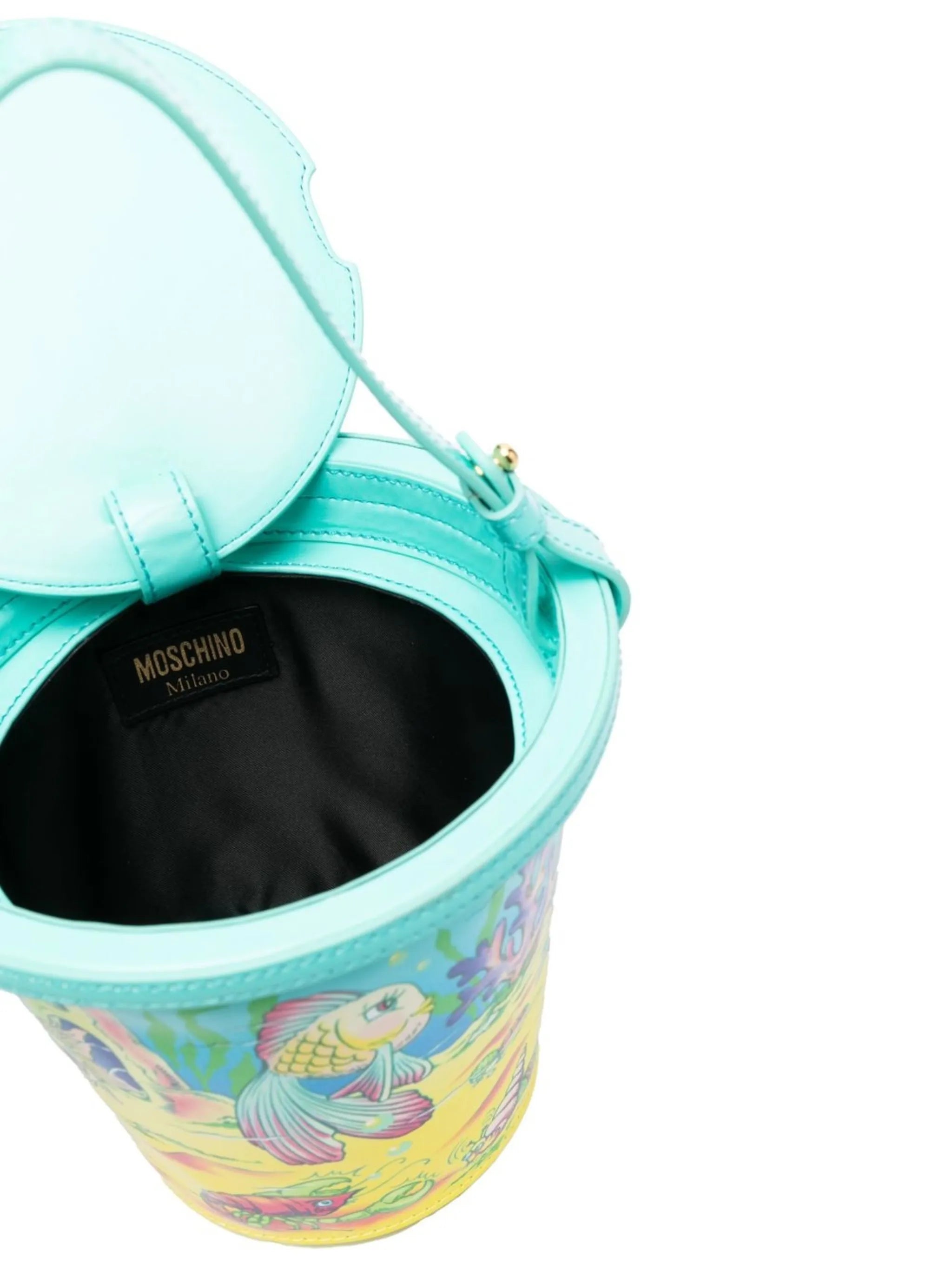 fish-print bucket bag
