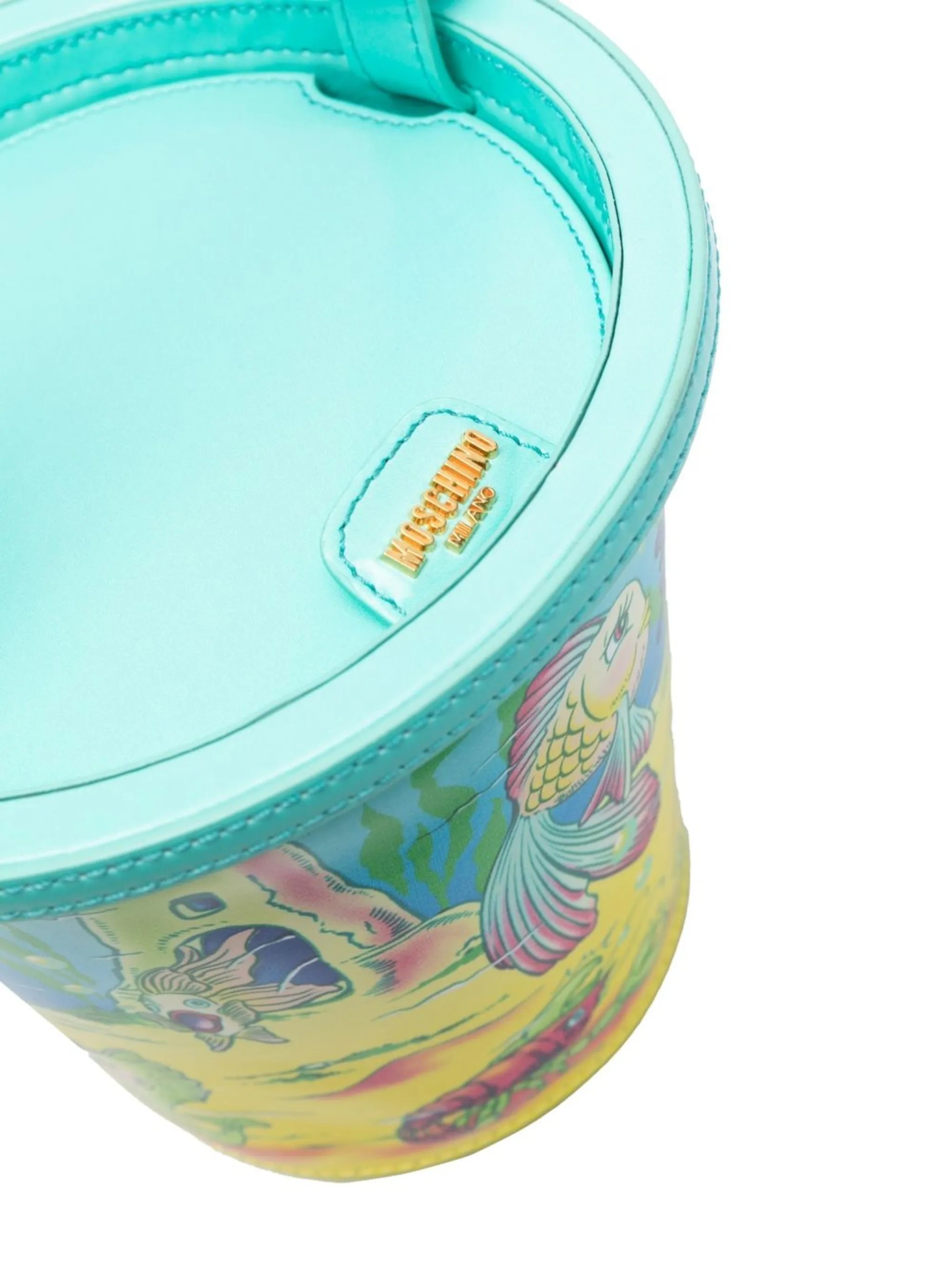fish-print bucket bag