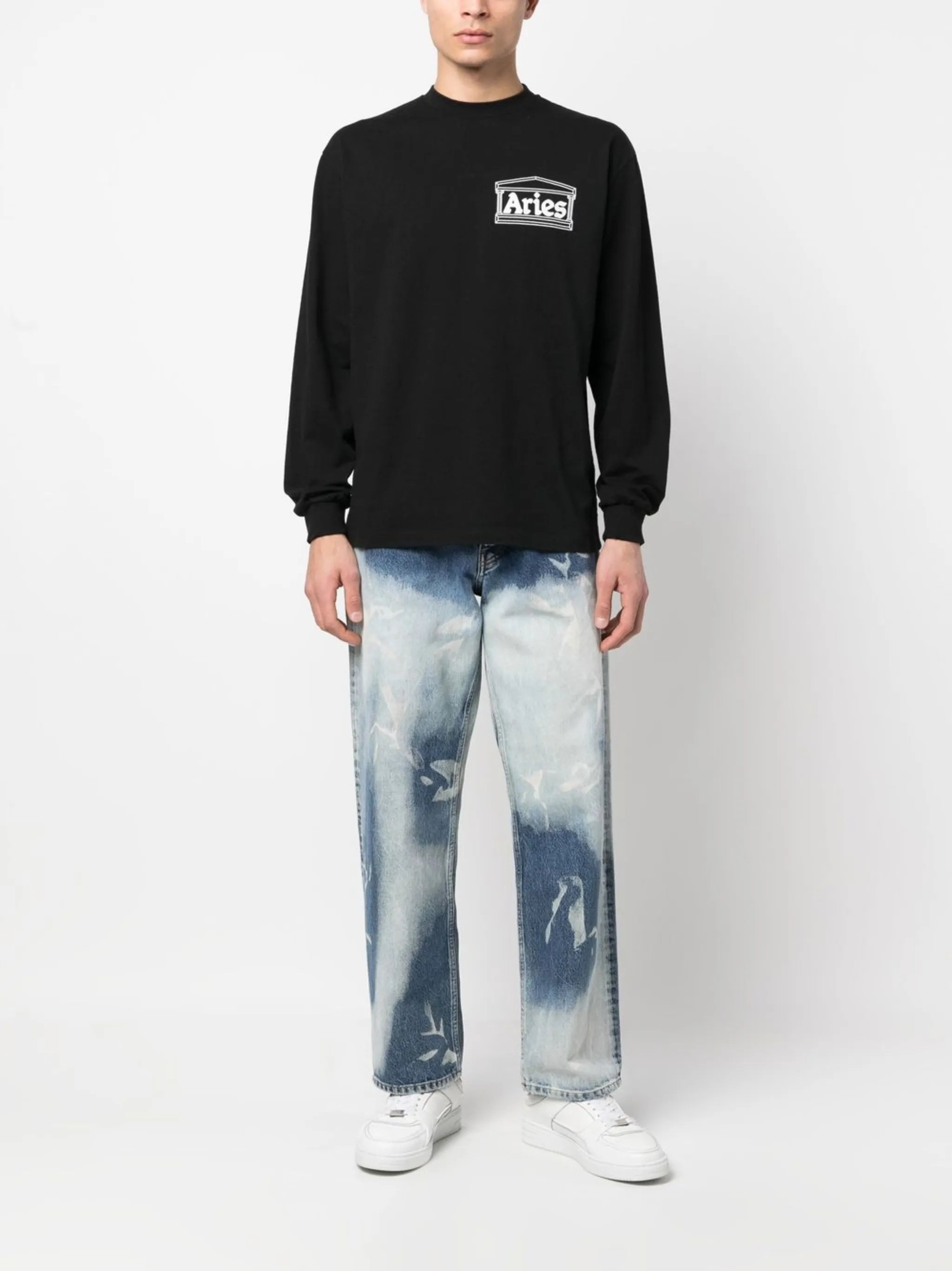 logo-print long-sleeved T-shirt