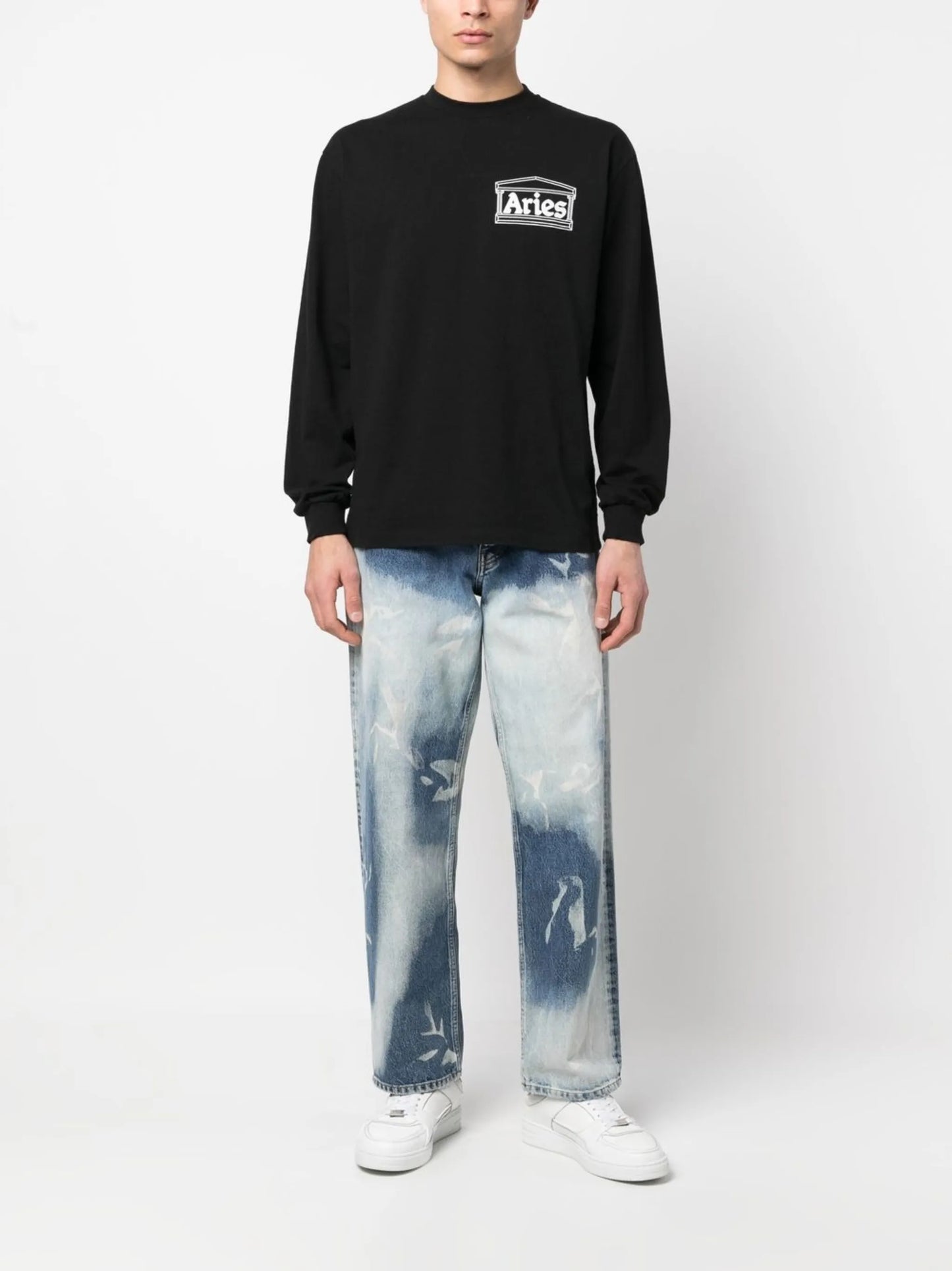 logo-print long-sleeved T-shirt