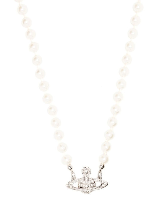 Mini Bas Relief pearl necklace