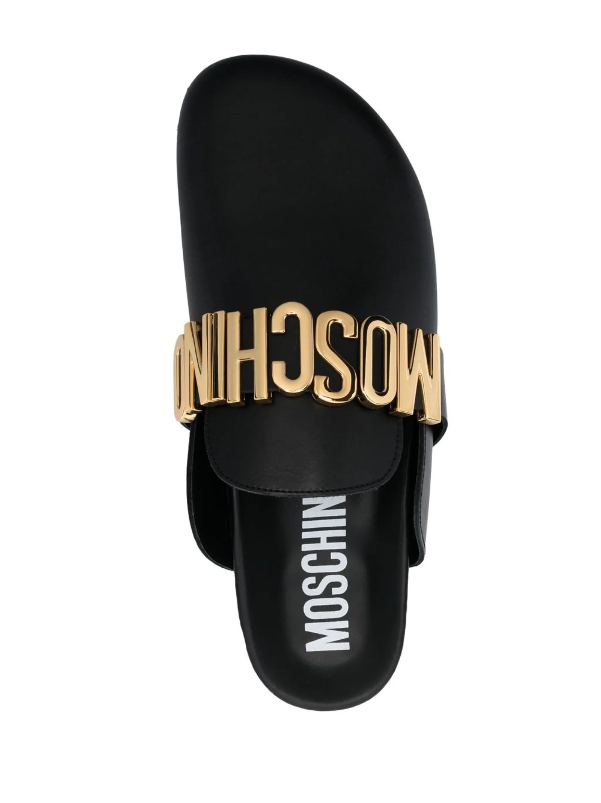 logo-lettered closed-toe sandals