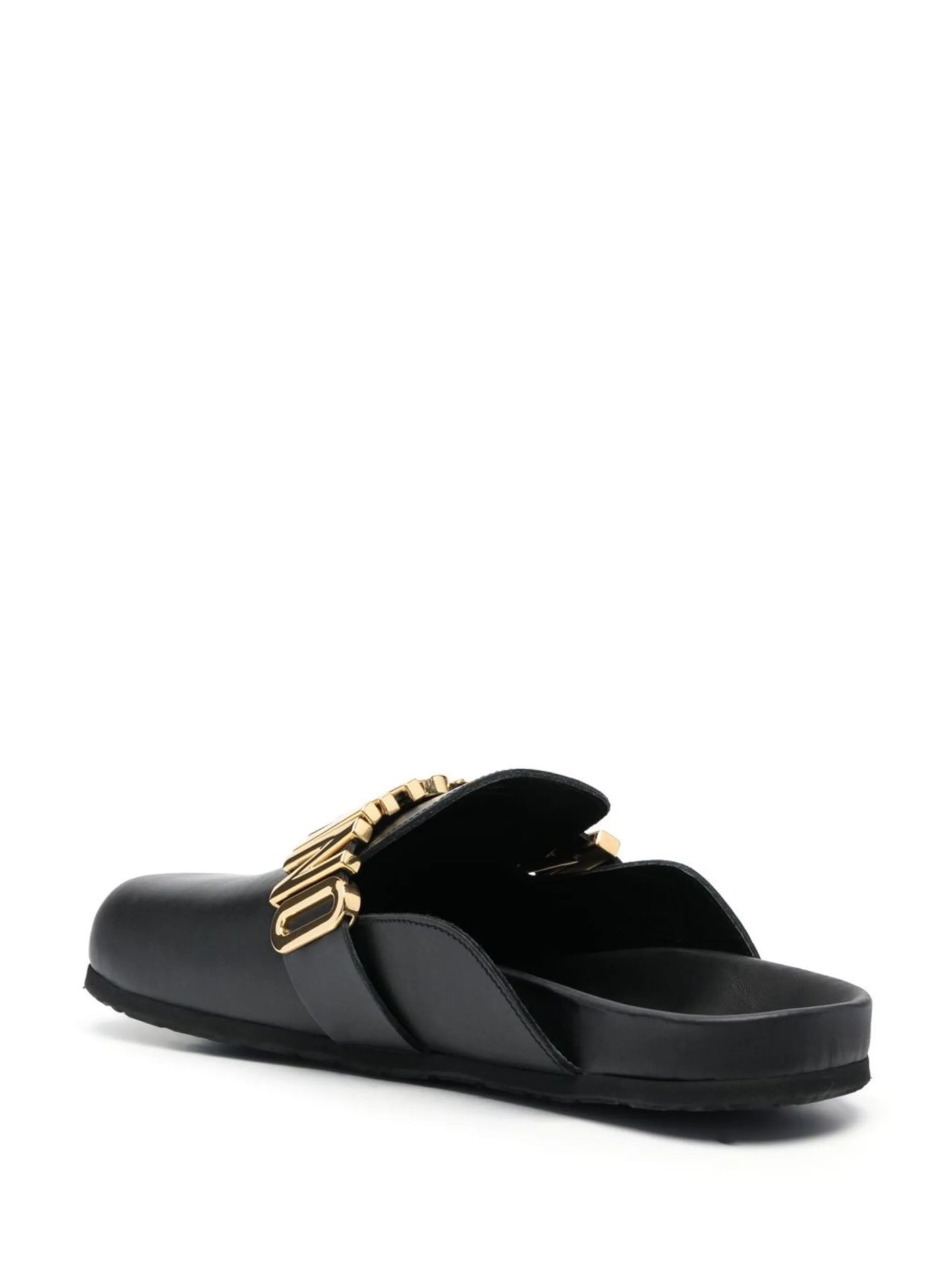 logo-lettered closed-toe sandals