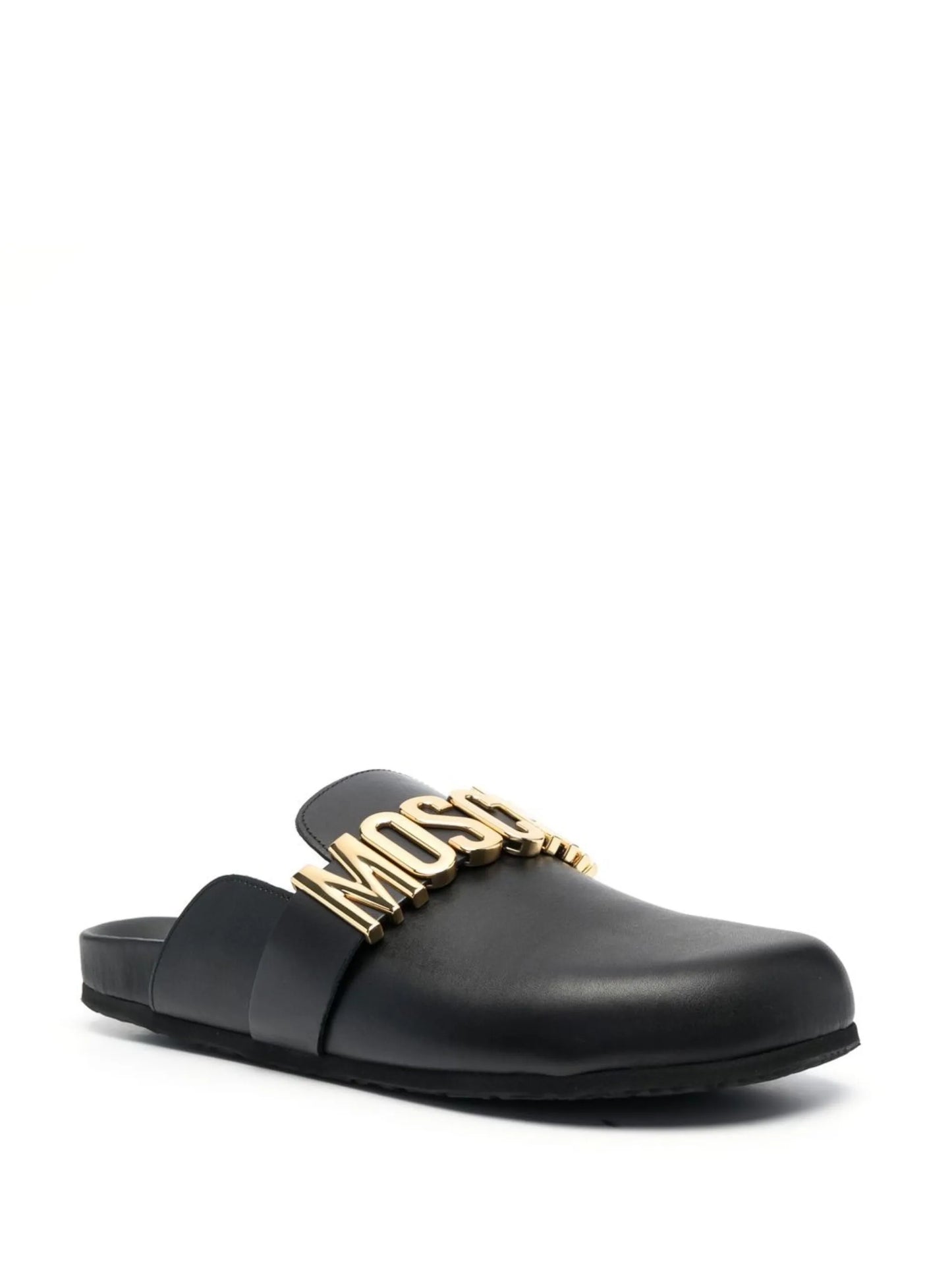 logo-lettered closed-toe sandals