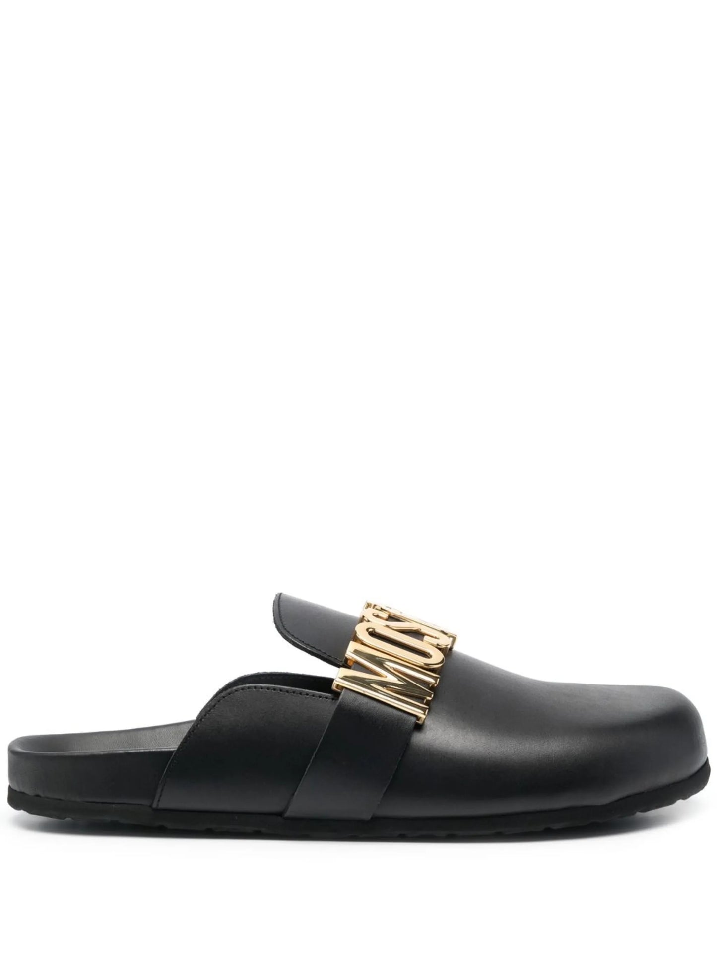 logo-lettered closed-toe sandals