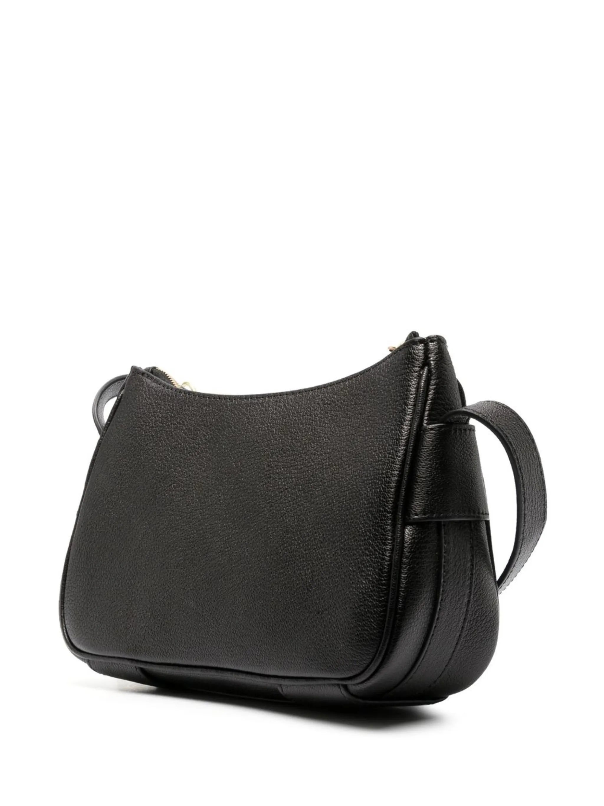 embossed-logo shoulder bag