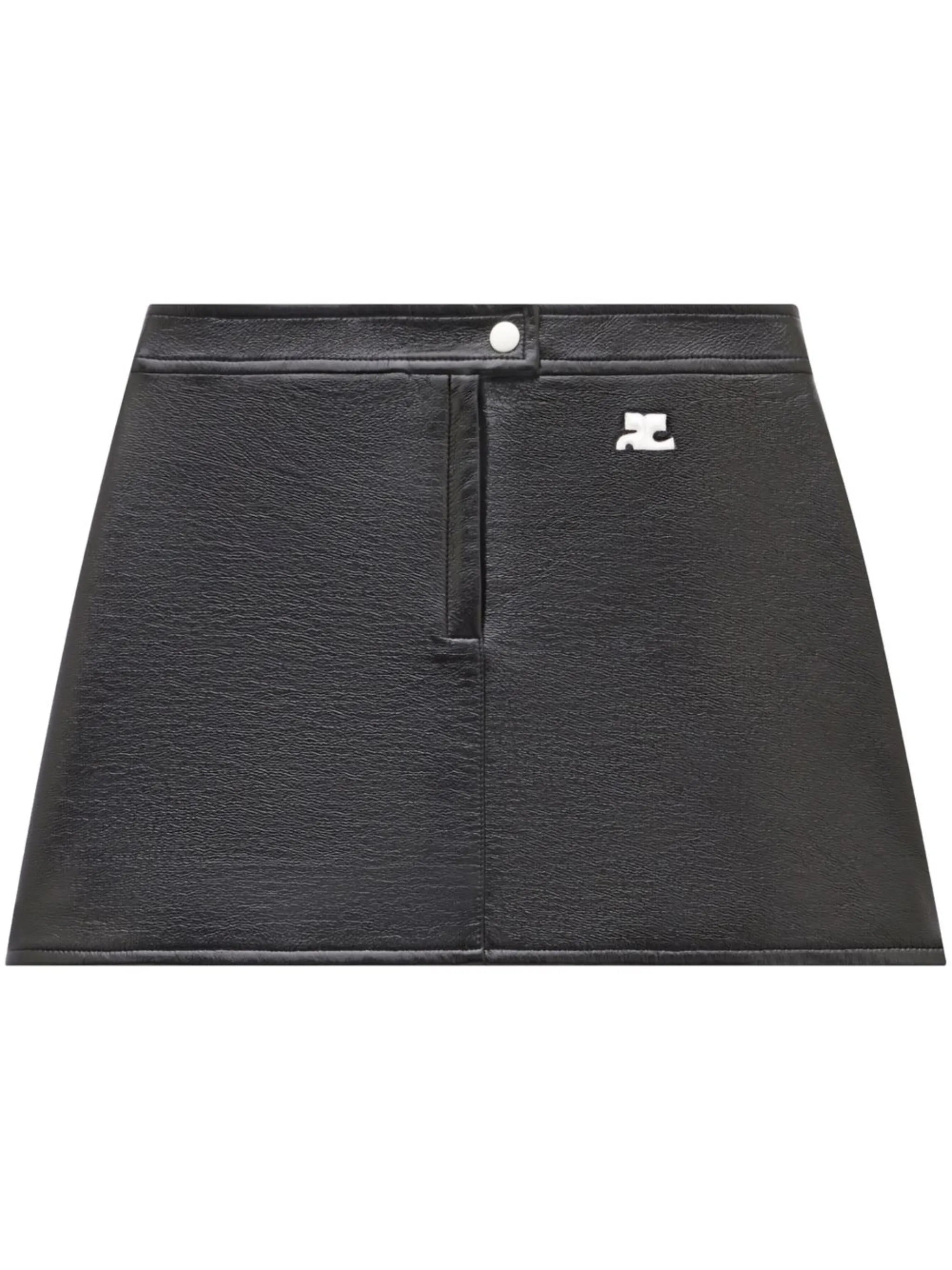 vinyl mini skirt