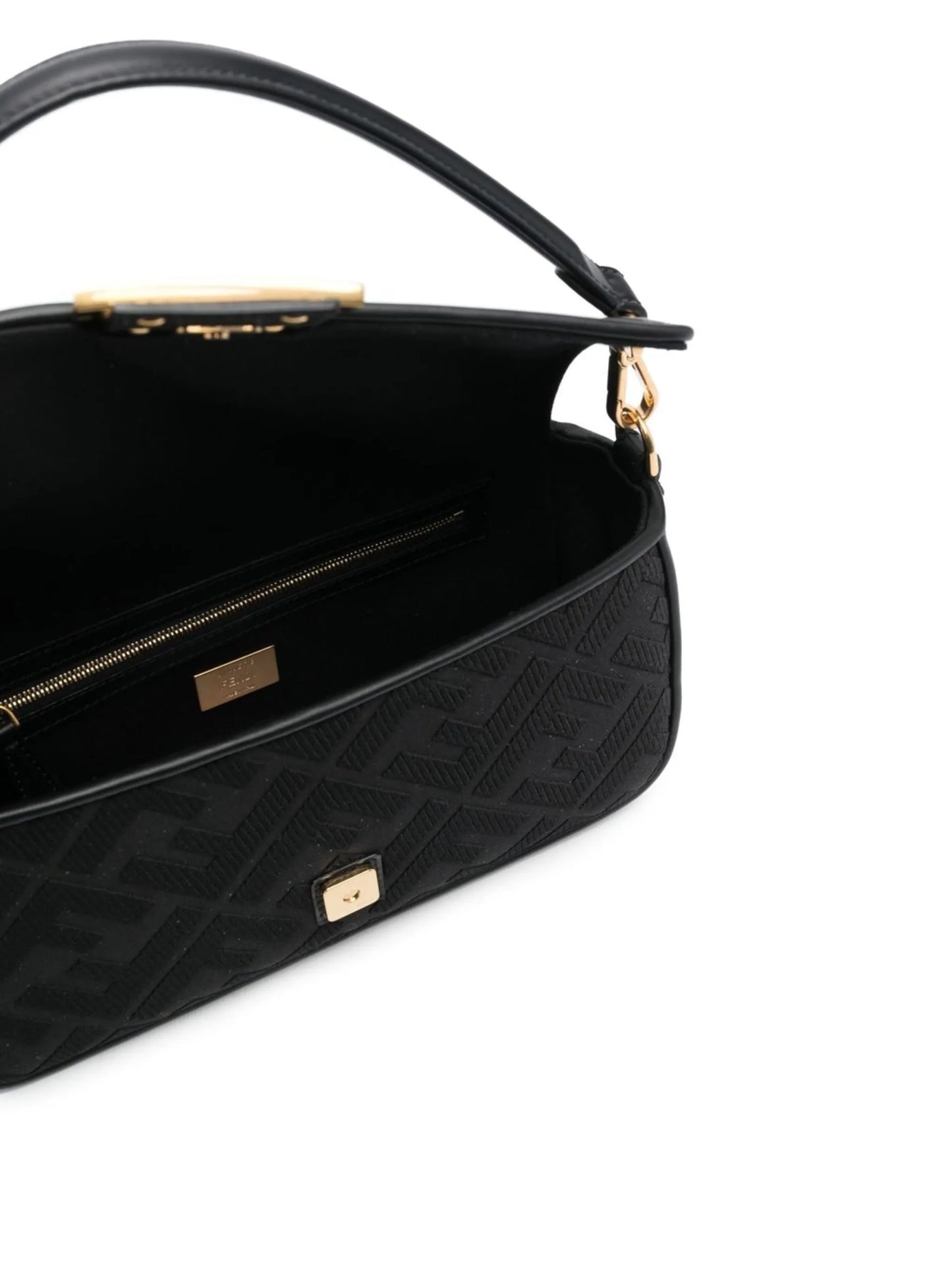 monogram-print leather crossbody bag