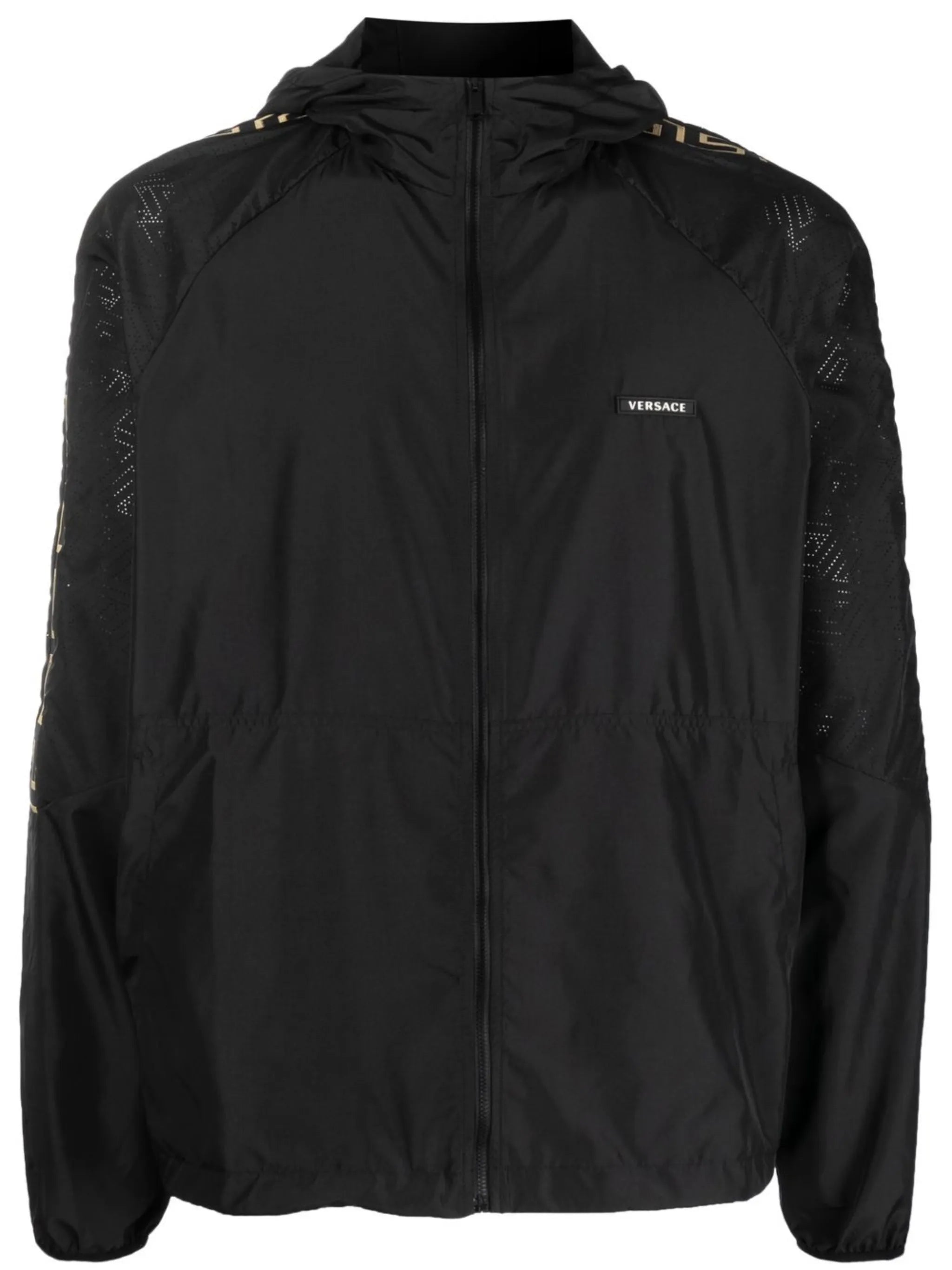 La Greca print hooded jacket