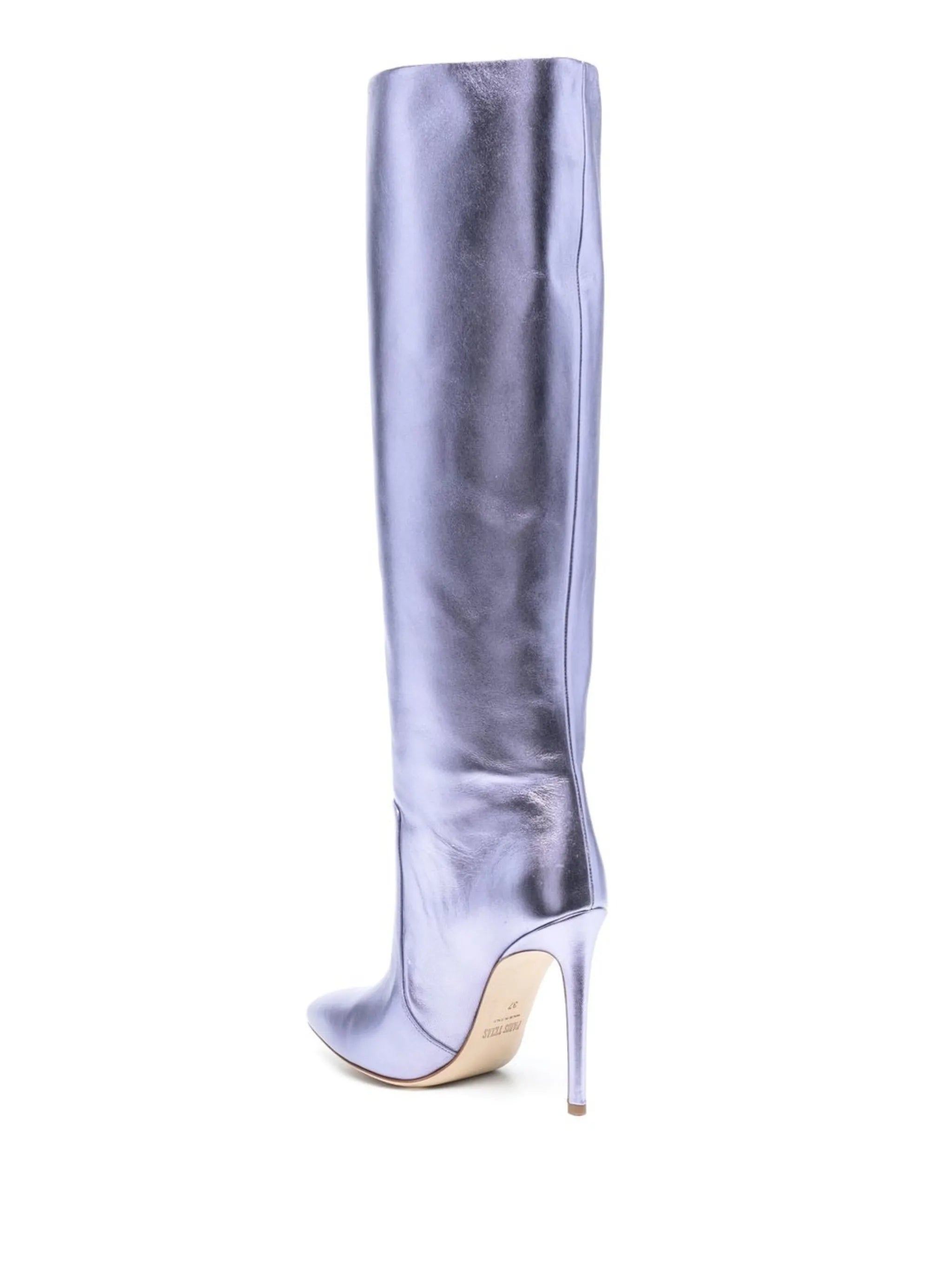 115mm leather stiletto boots