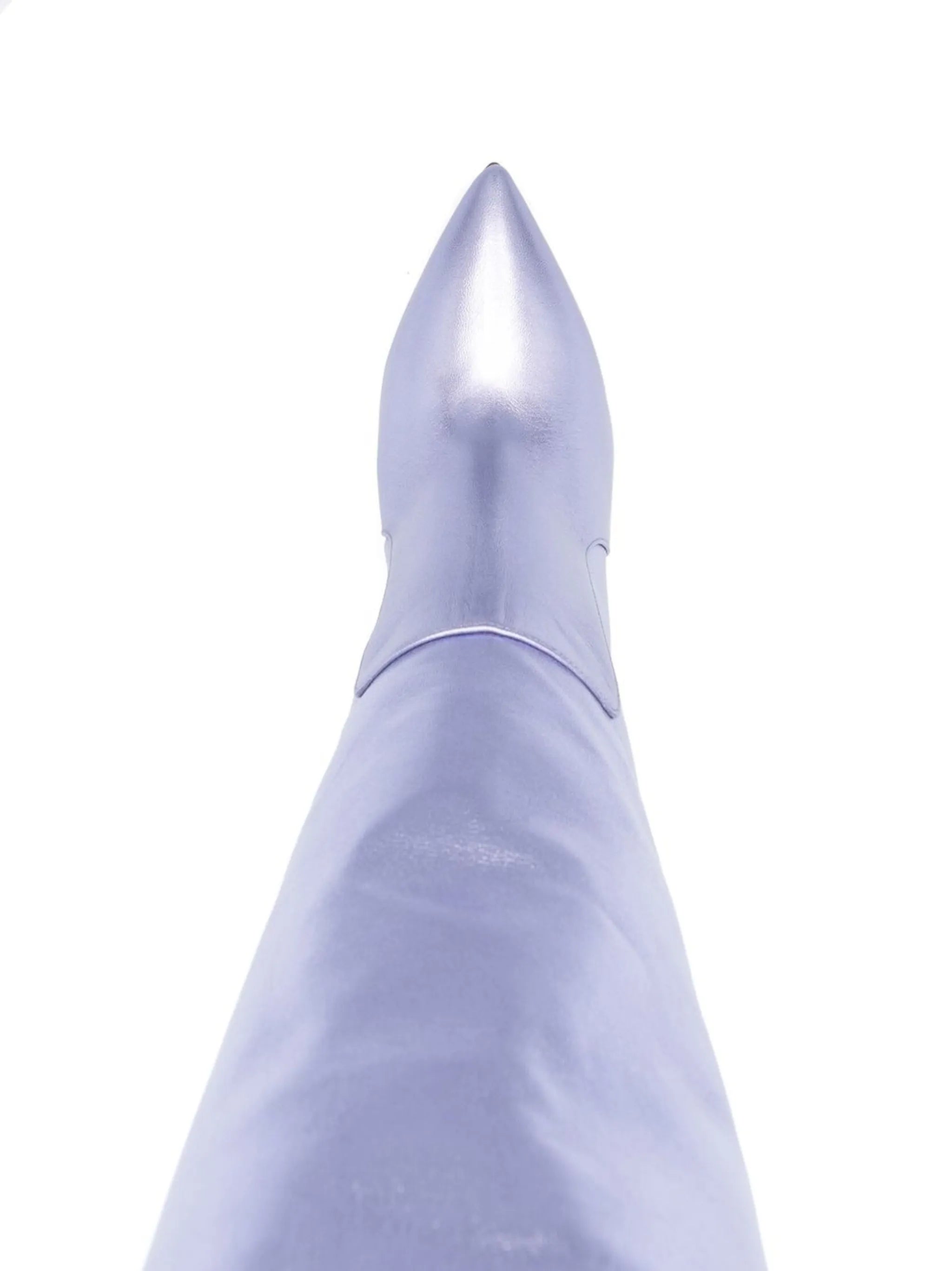 115mm leather stiletto boots
