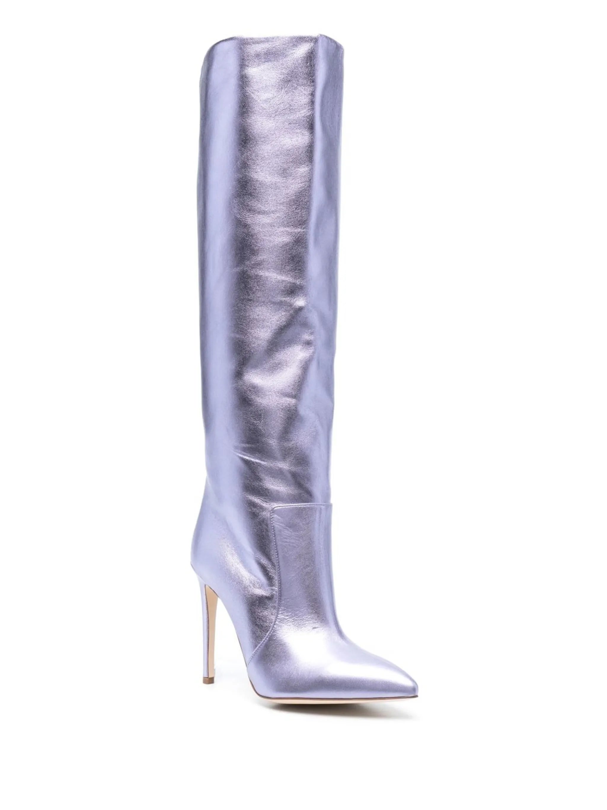 115mm leather stiletto boots