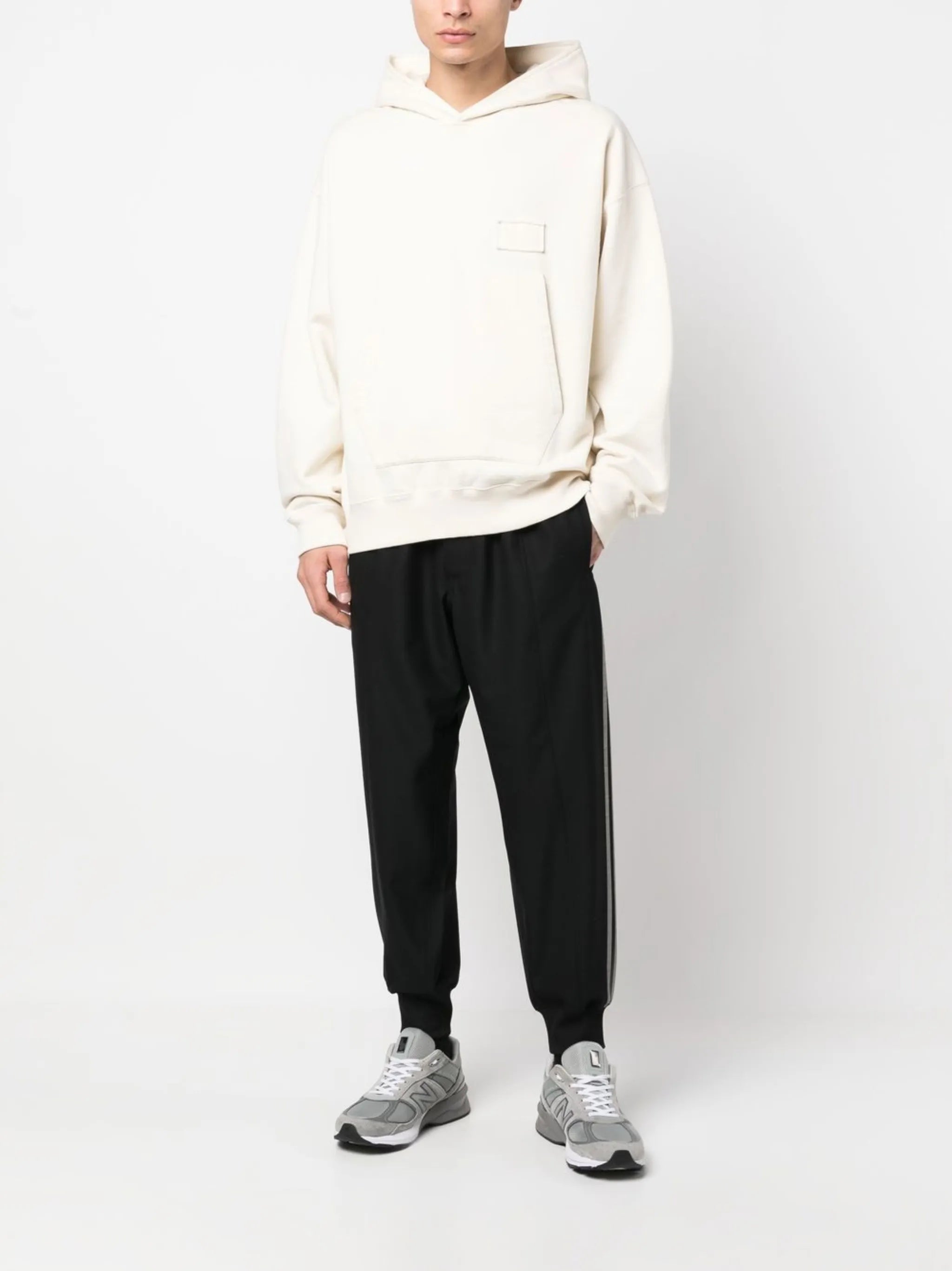 drawstring tapered track pants