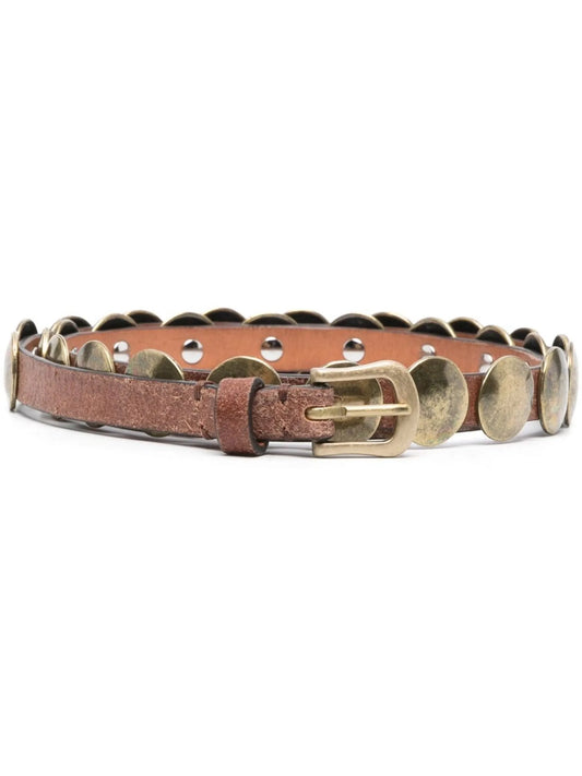 Trinidad stud-embellished leather belt