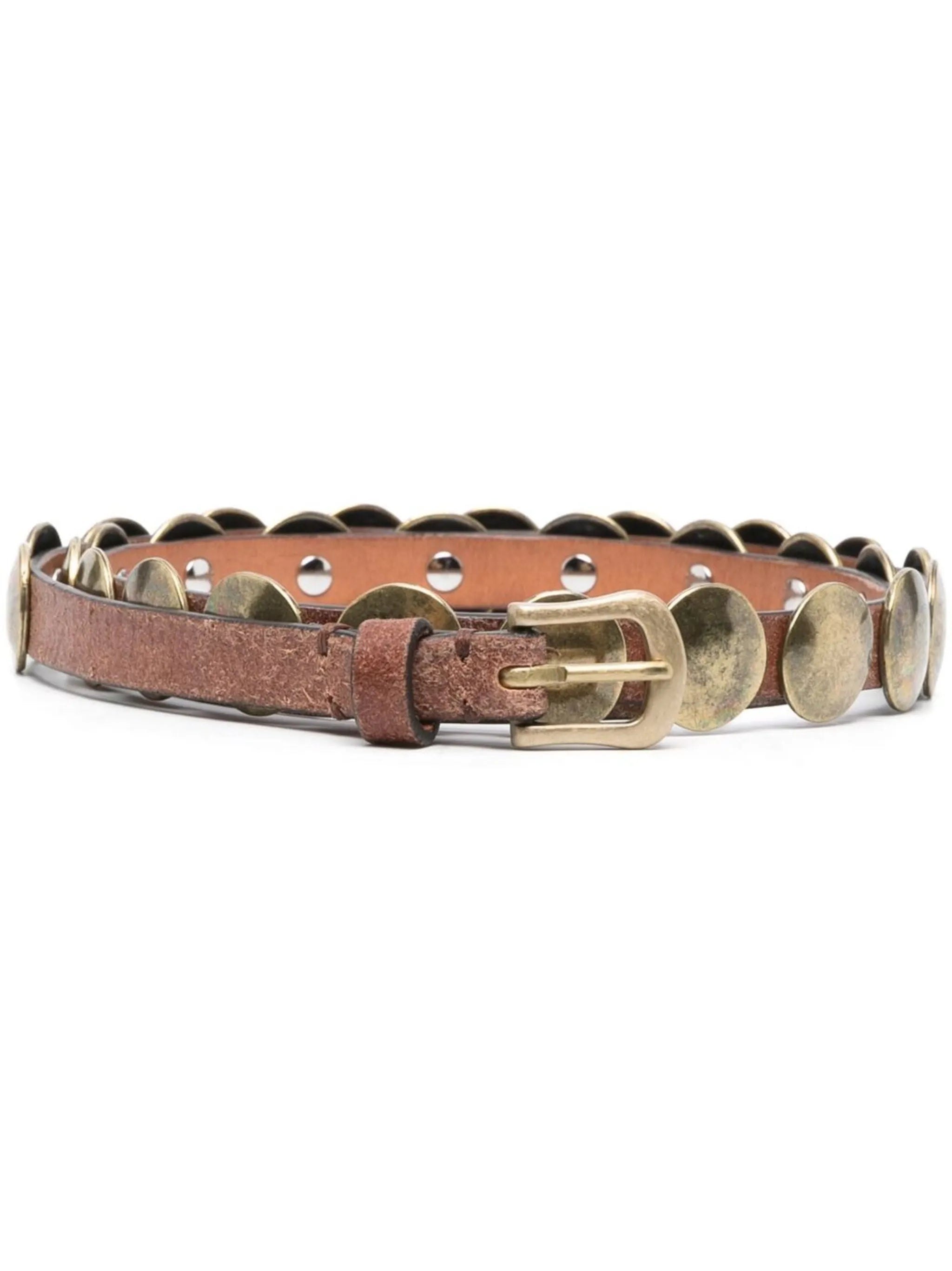 Trinidad stud-embellished leather belt