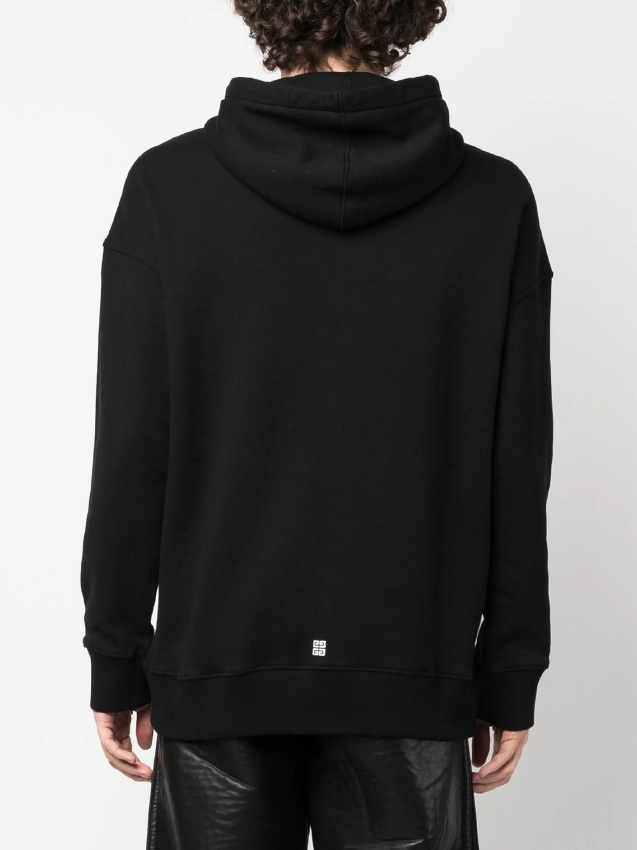 logo-print drawstring hoodie