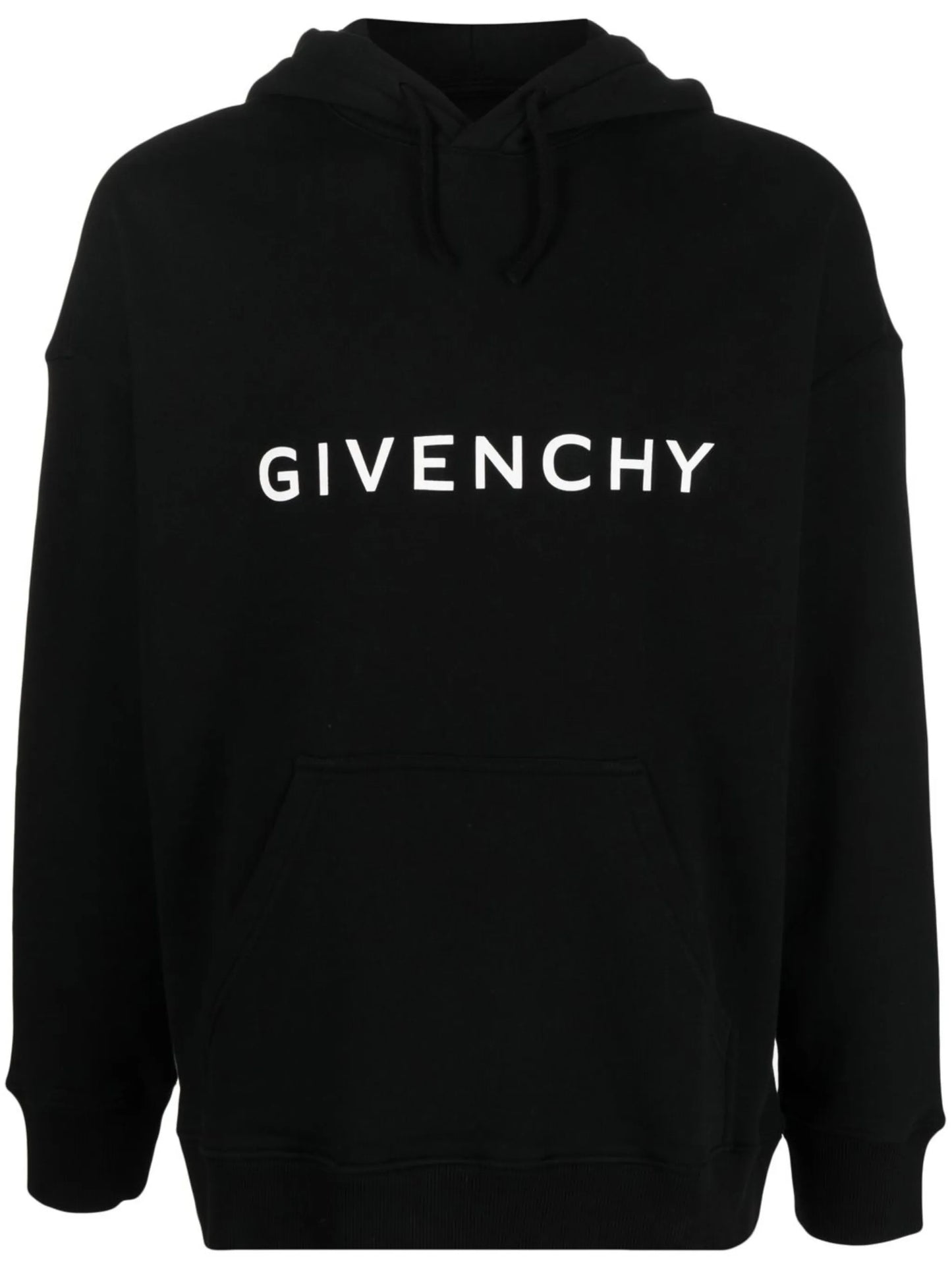 logo-print drawstring hoodie