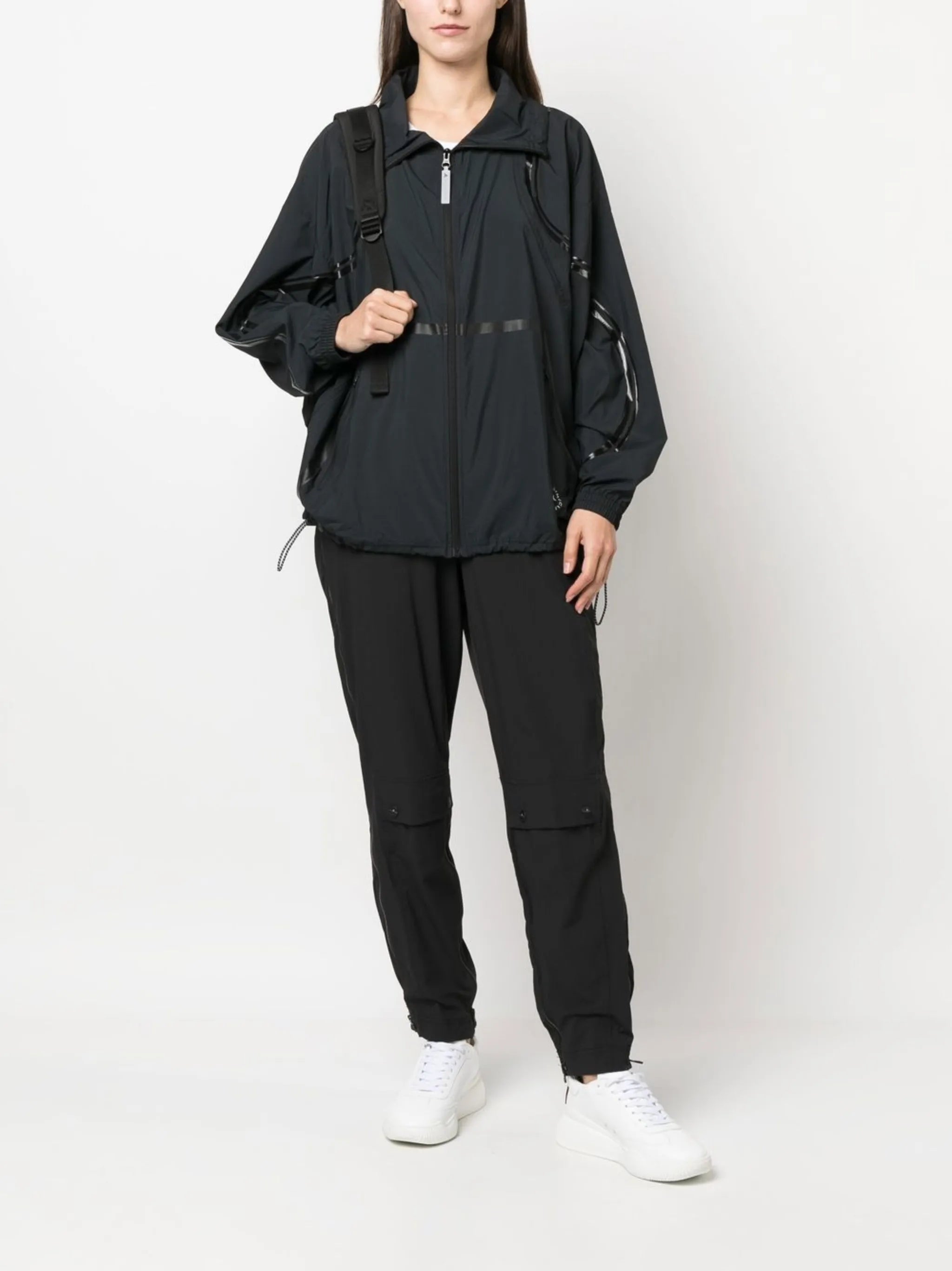 mesh-panel lightweight jacket