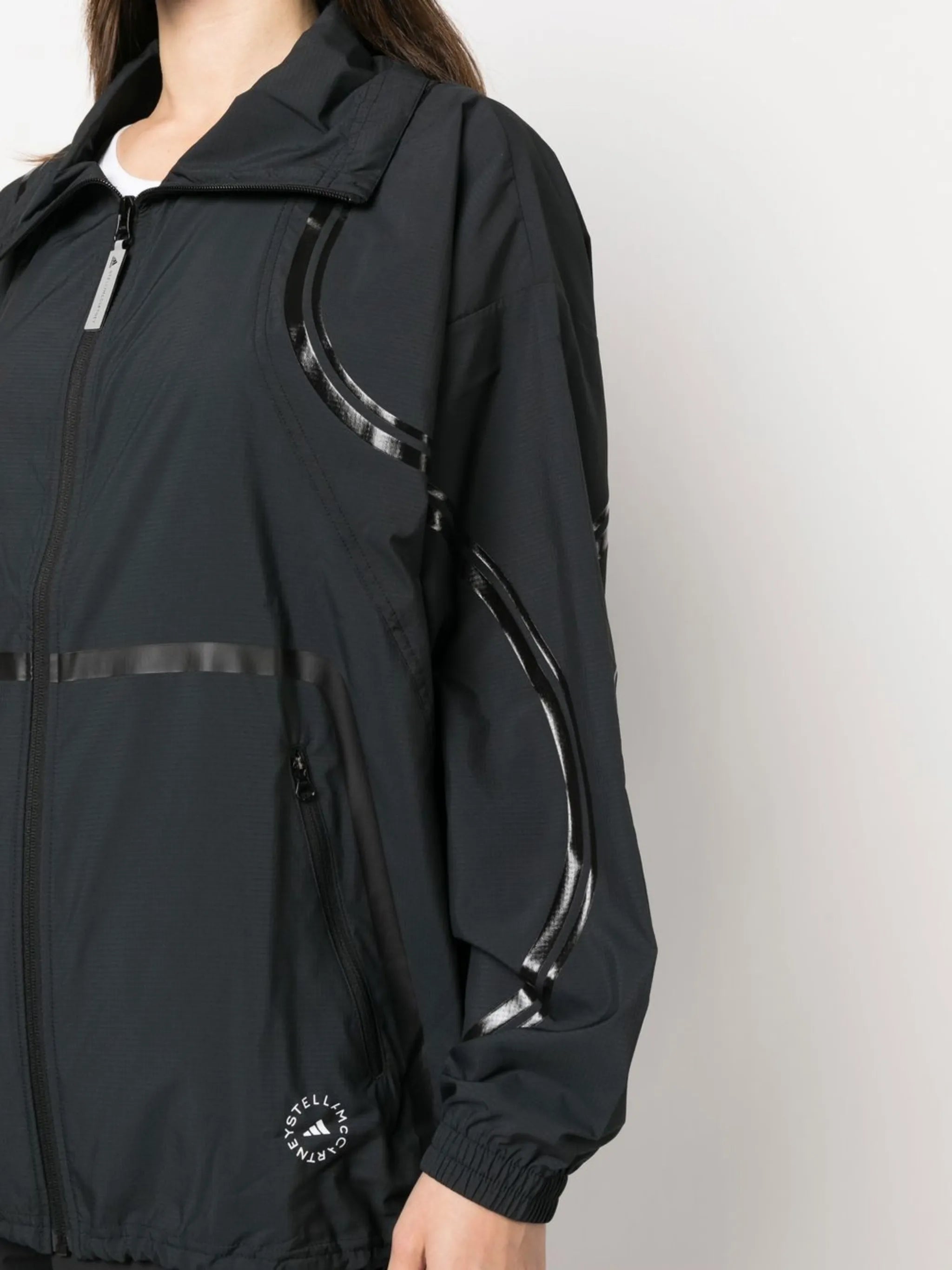 mesh-panel lightweight jacket