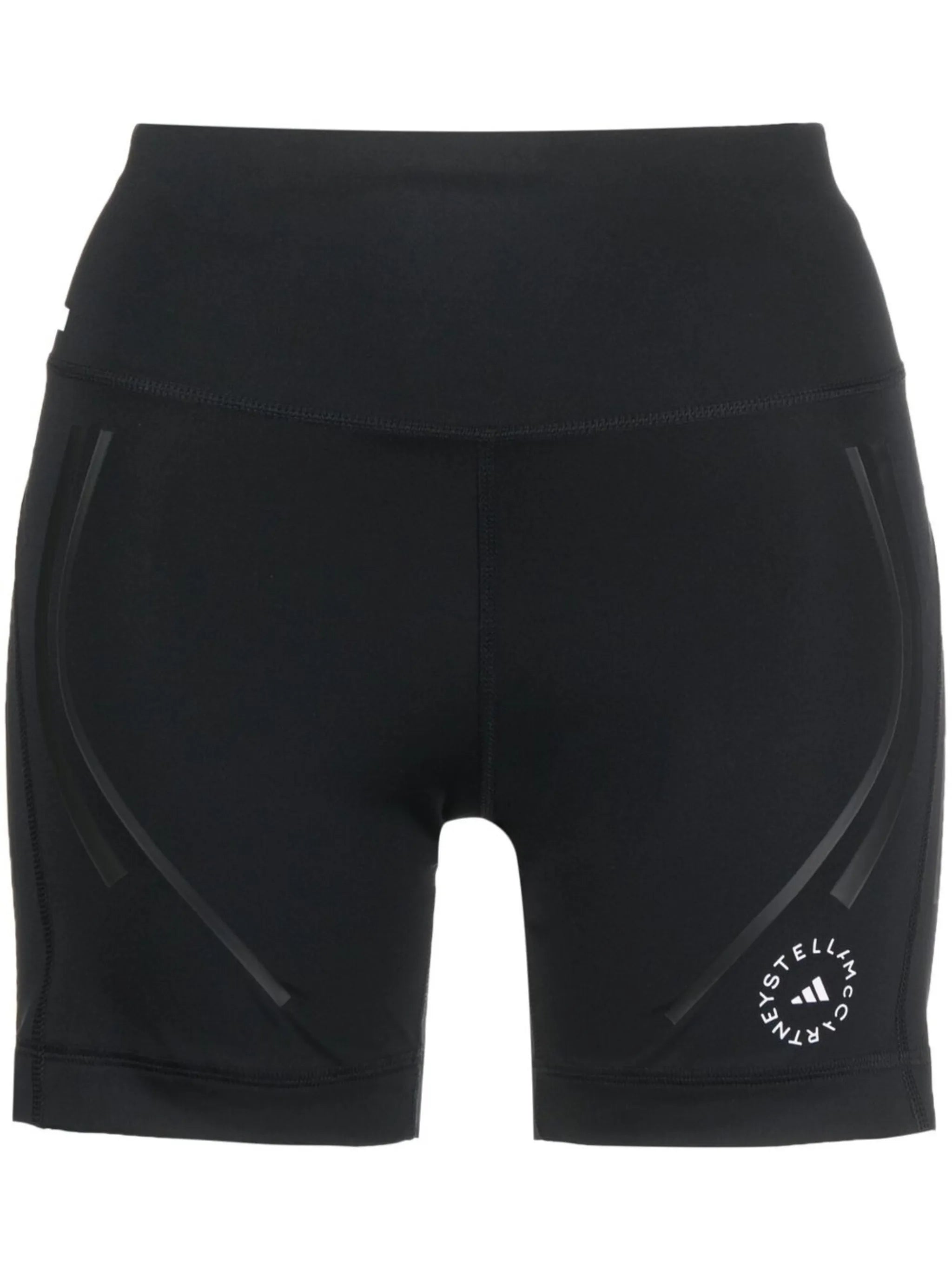 panelled logo-print performance shorts