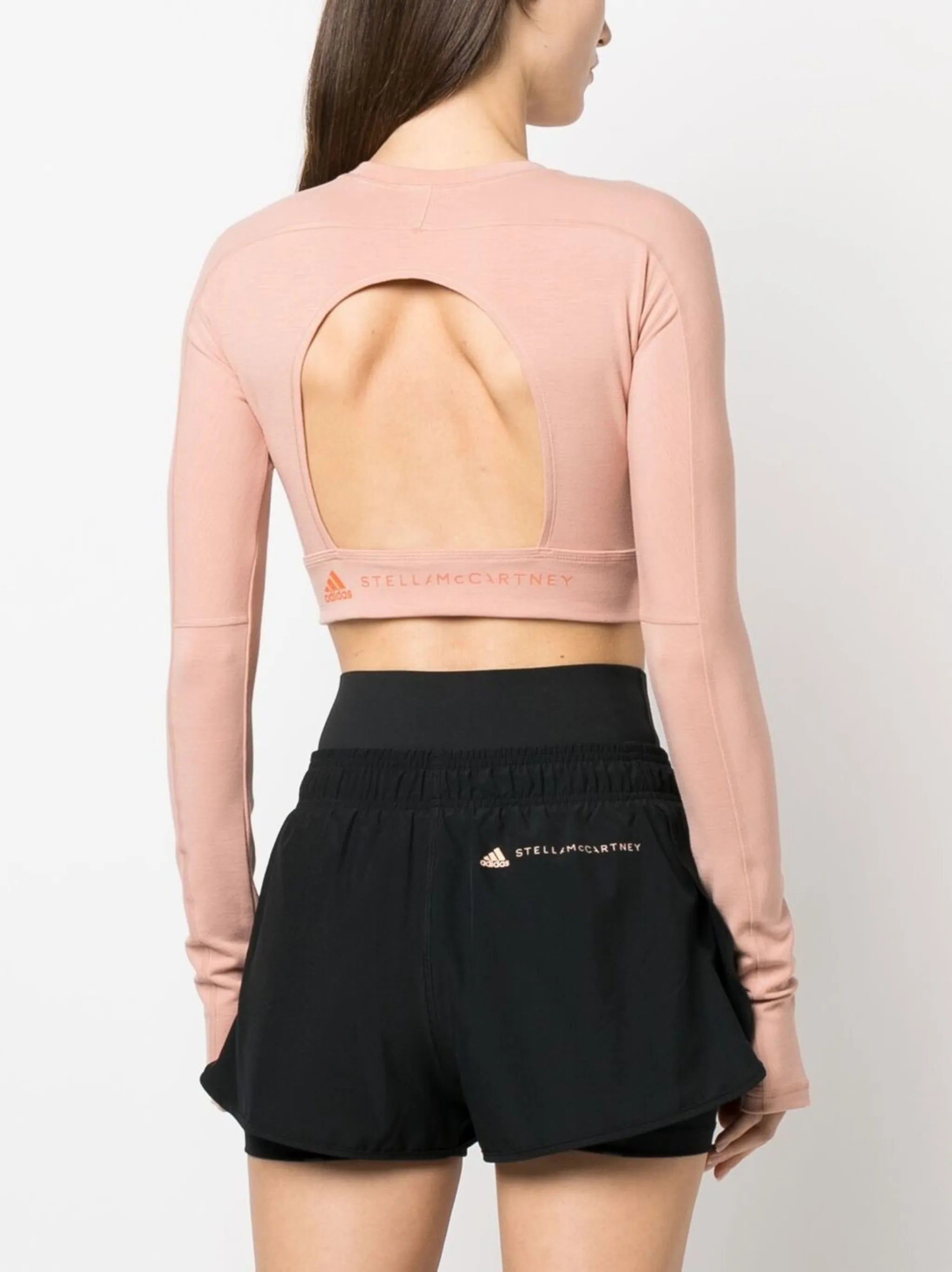 logo-print cropped performance top