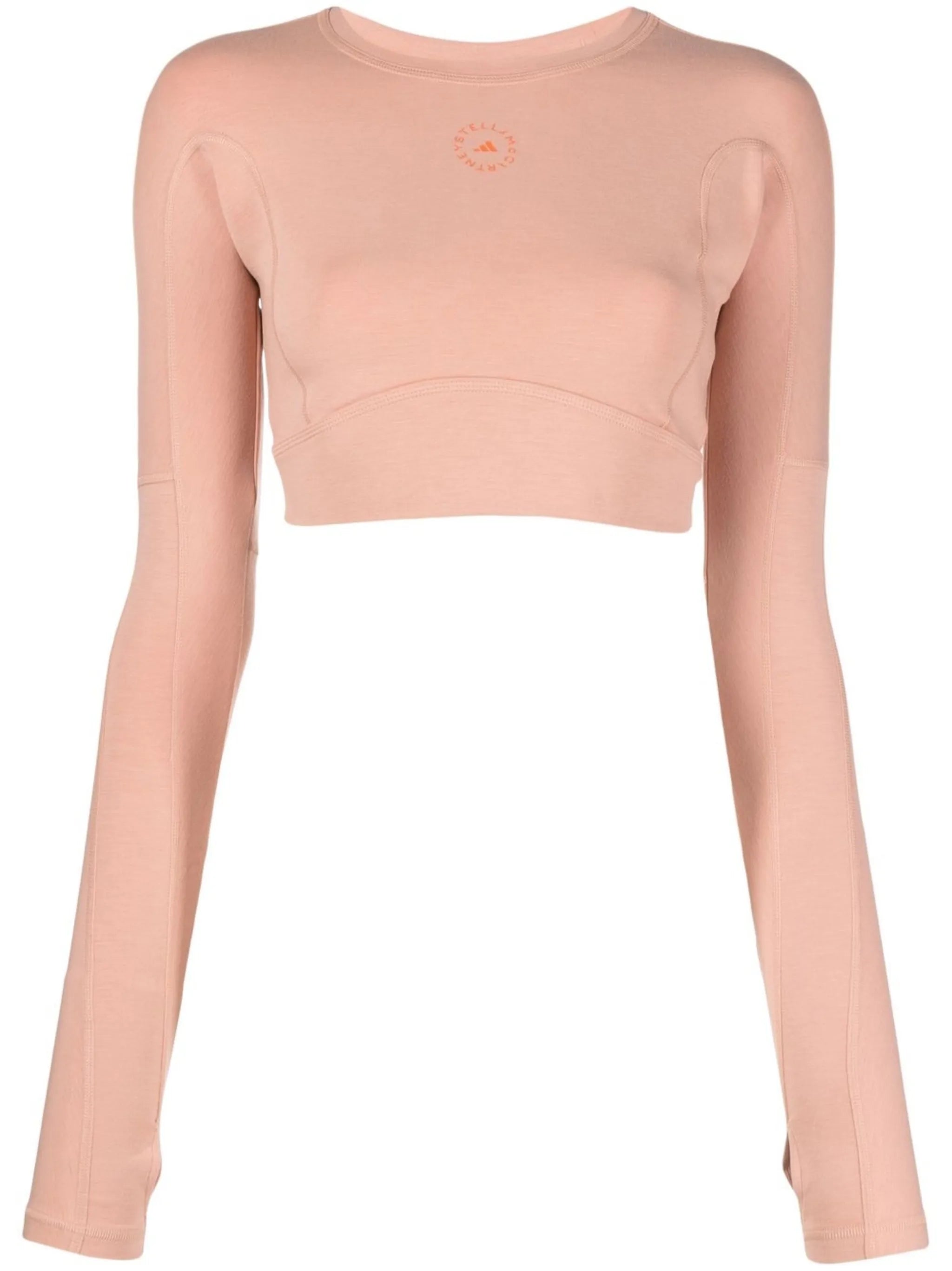 logo-print cropped performance top