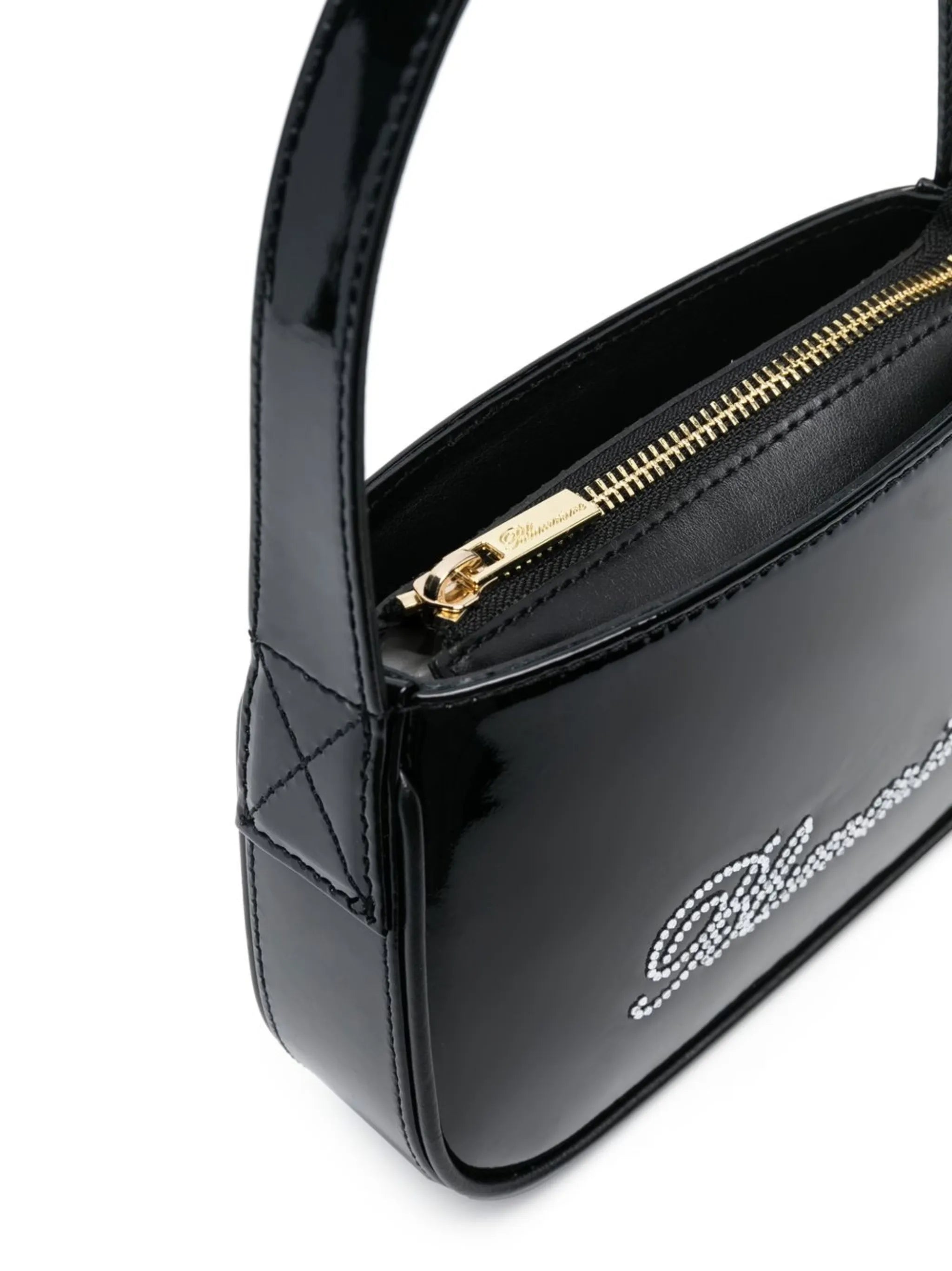 rhinestone-embellished mini bag