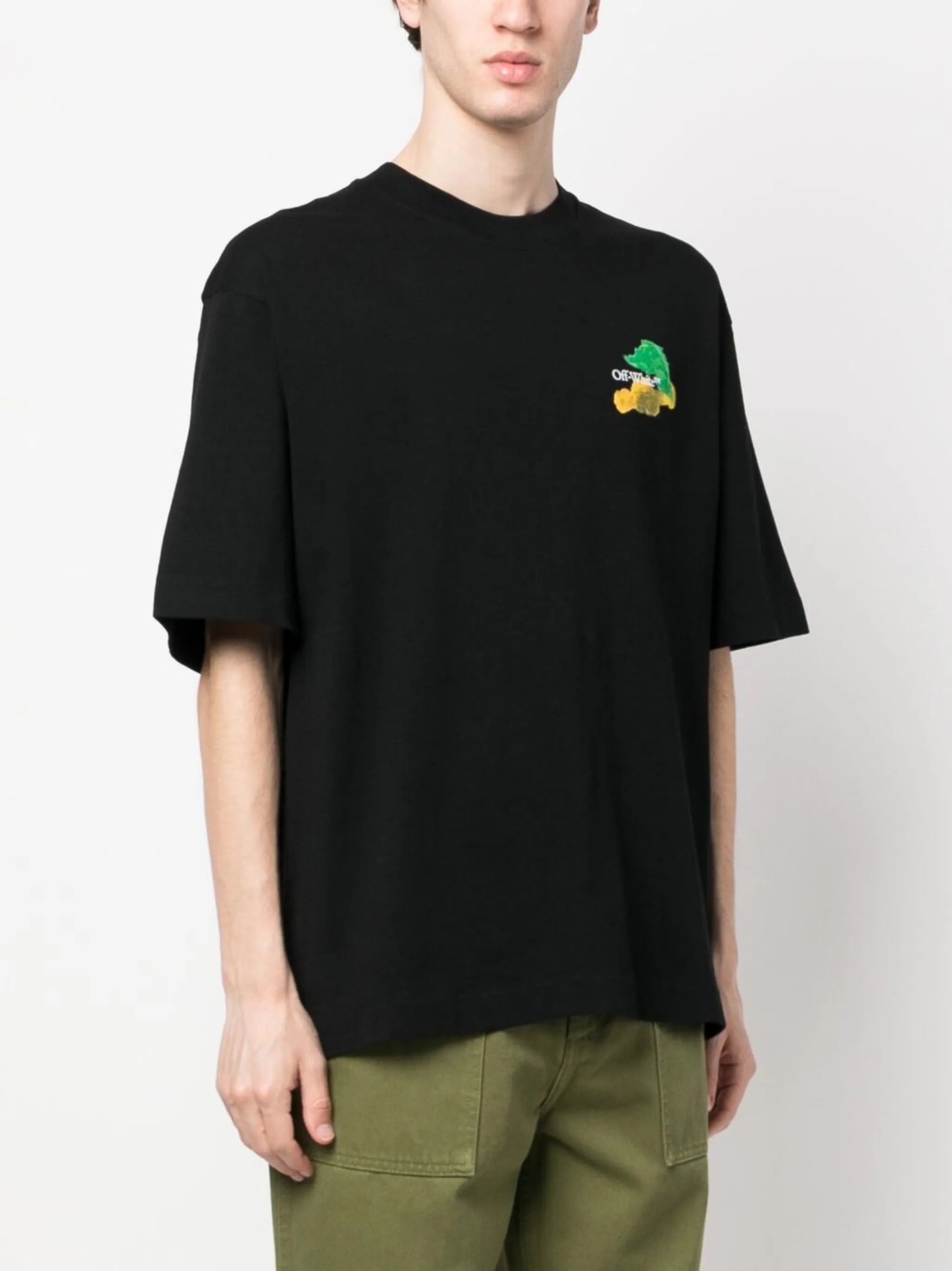 Brush Arrow logo-print T-shirt