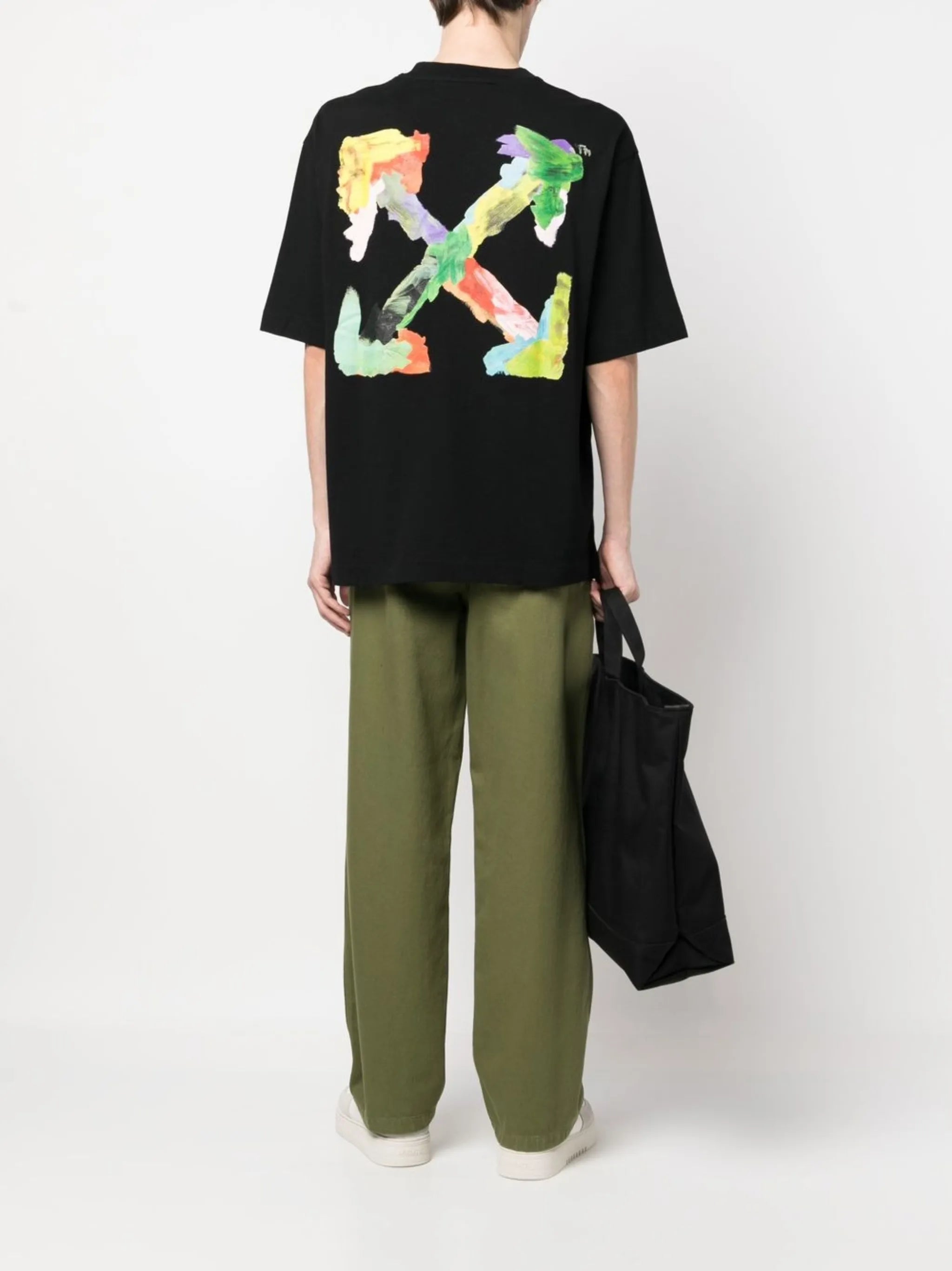 Brush Arrow logo-print T-shirt