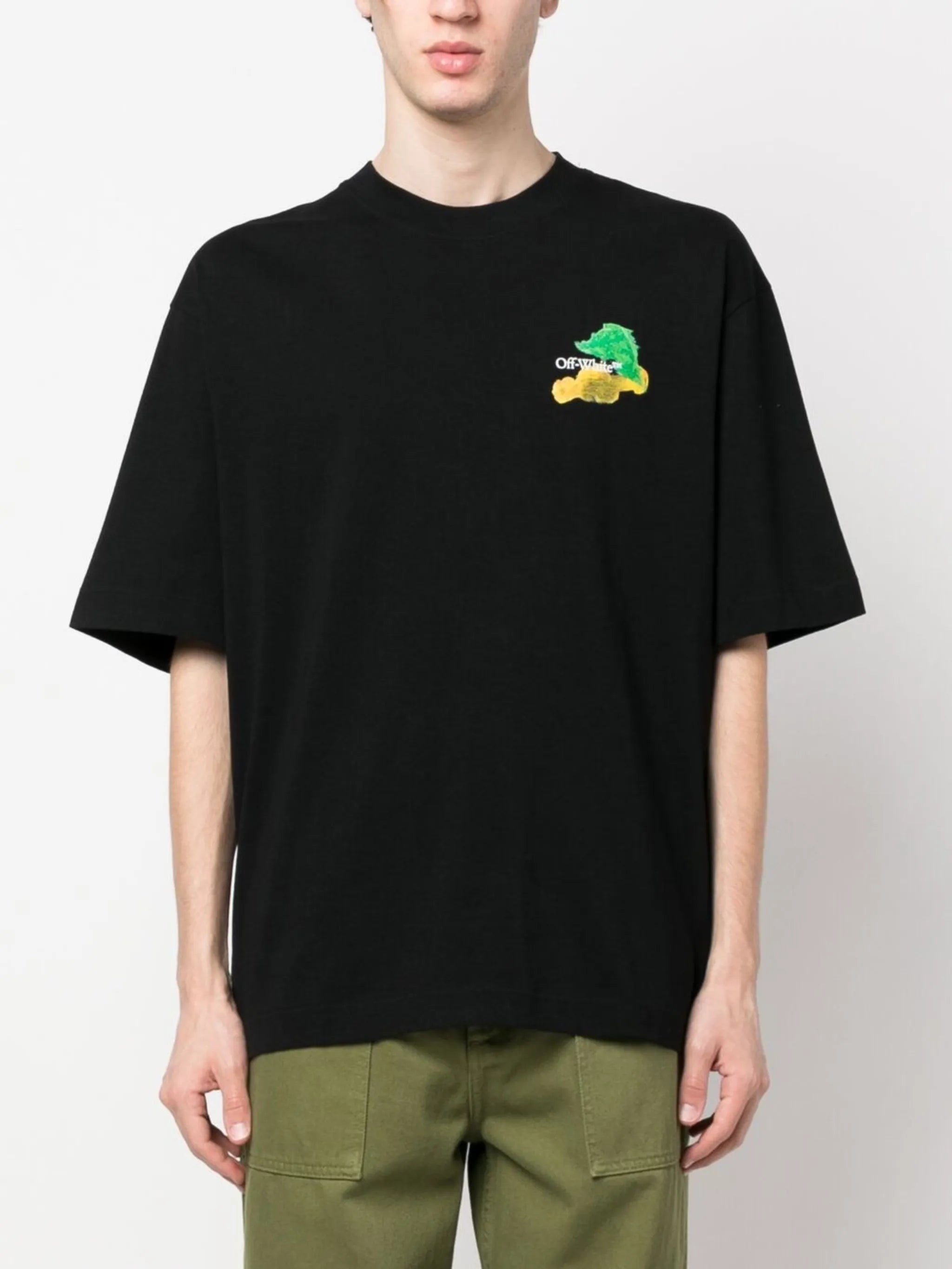 Brush Arrow logo-print T-shirt