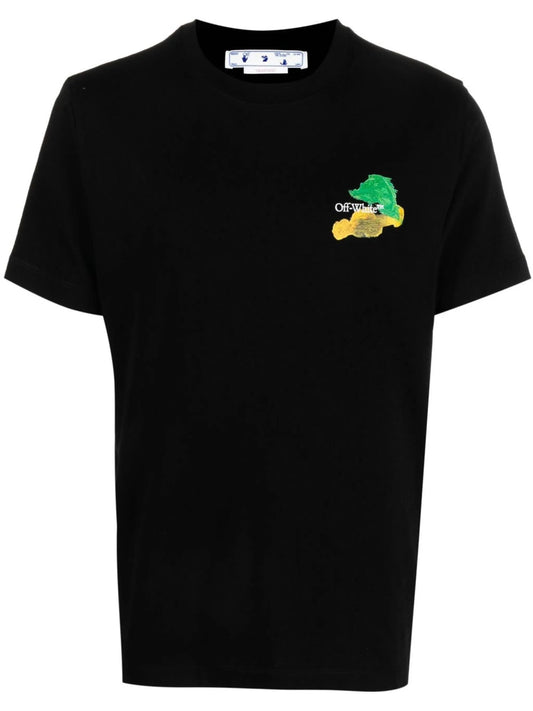 Brush Arrow logo-print T-shirt