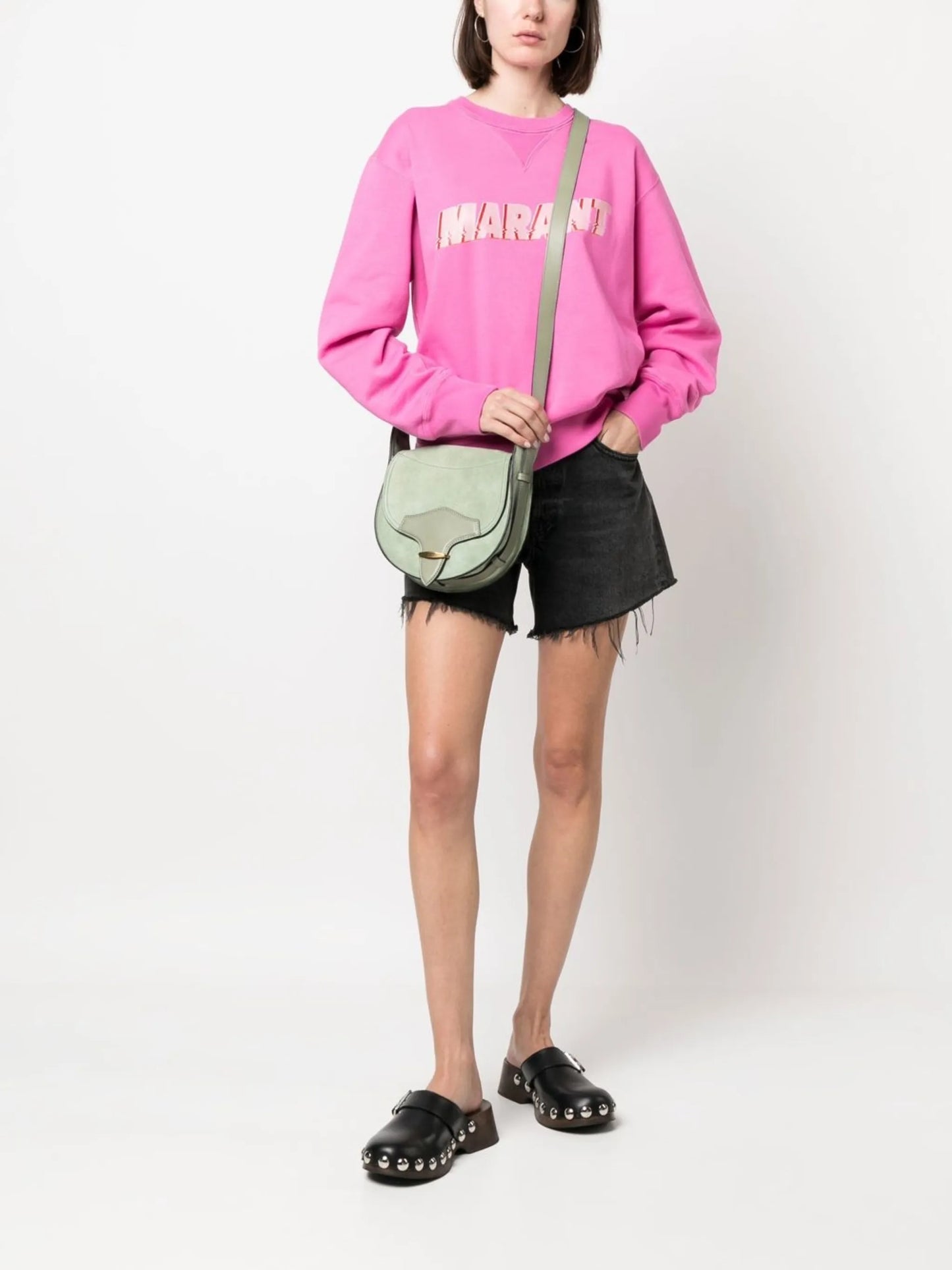 suede saddle crossbody bag