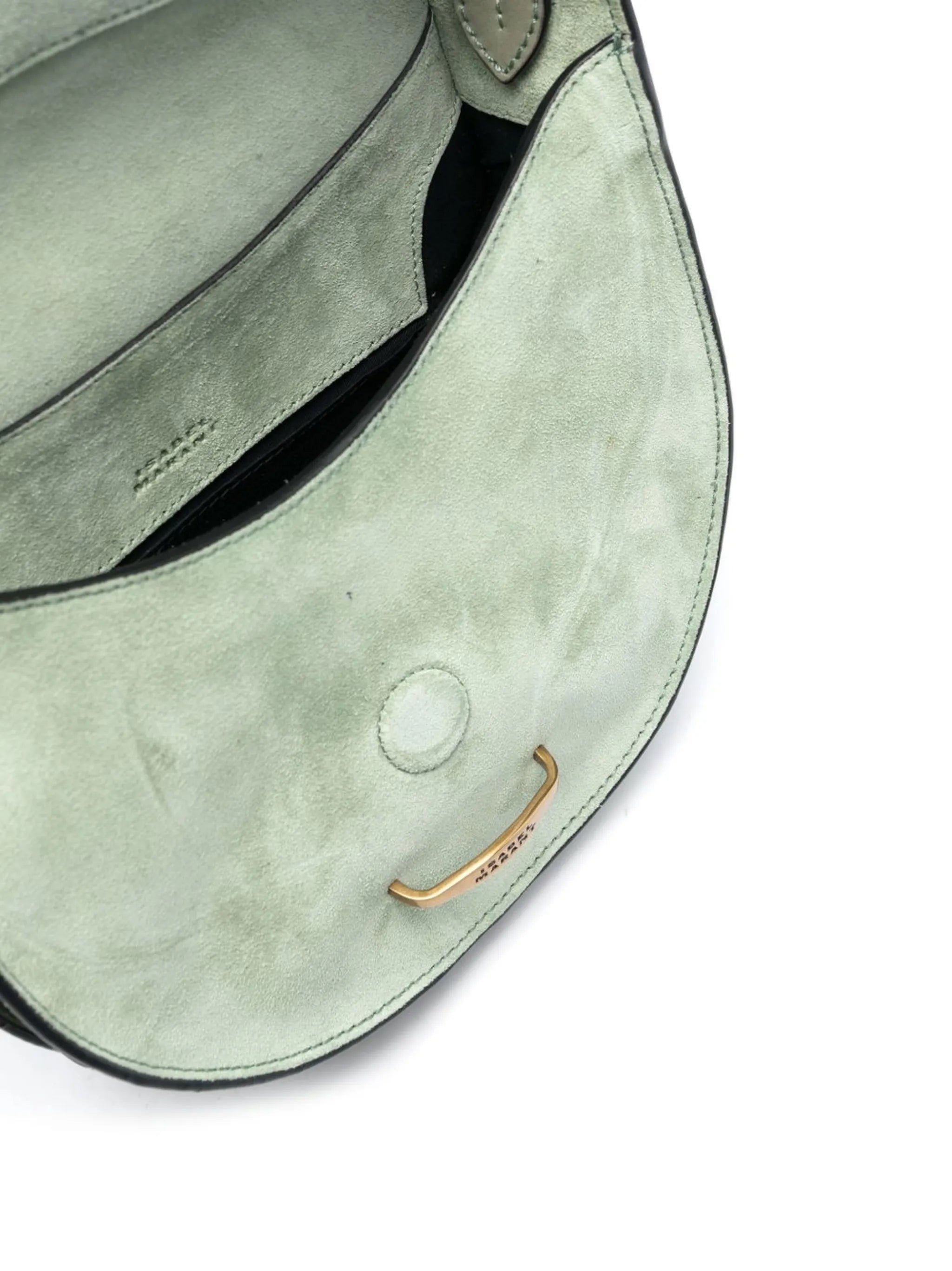 suede saddle crossbody bag