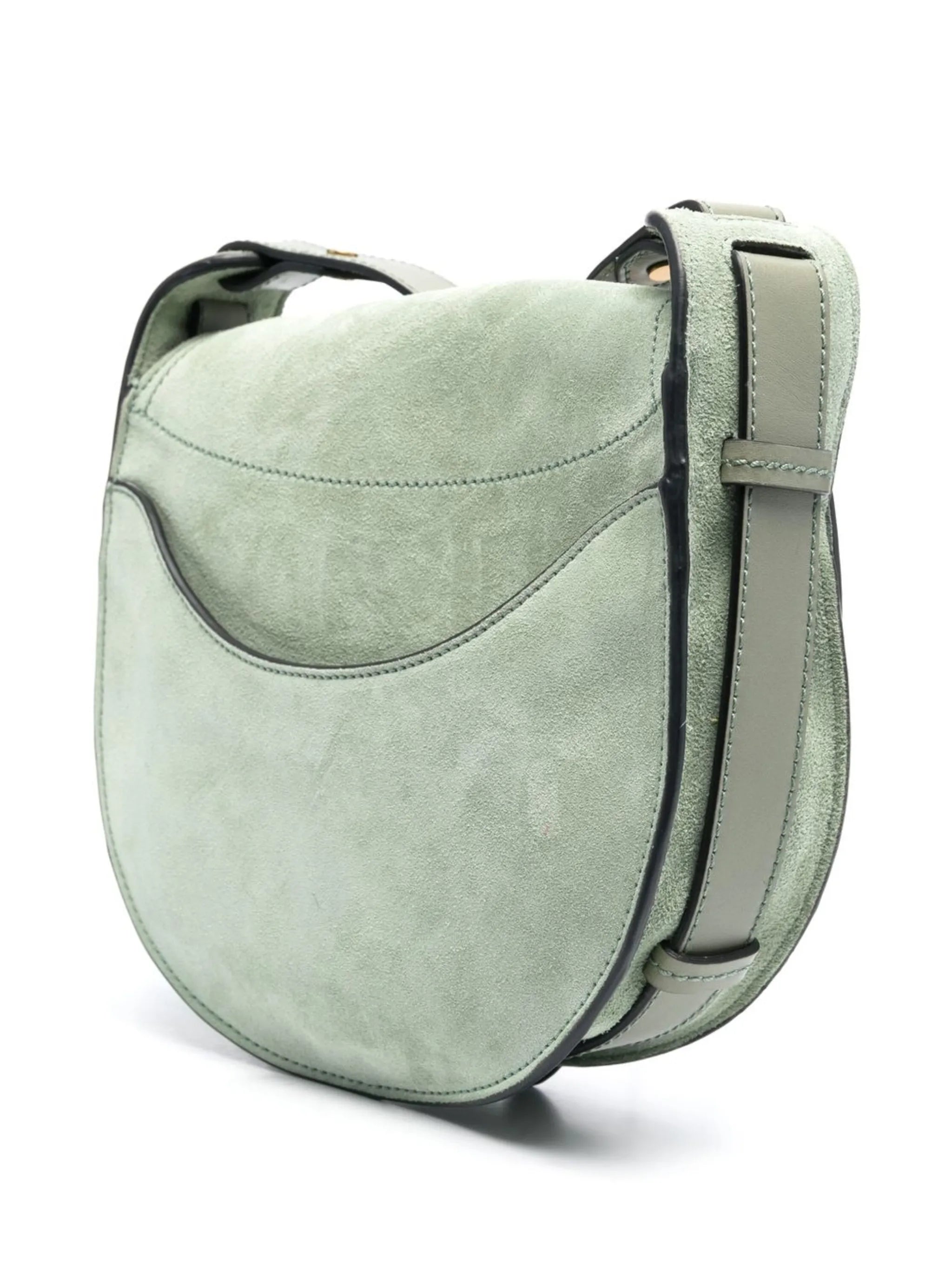 suede saddle crossbody bag