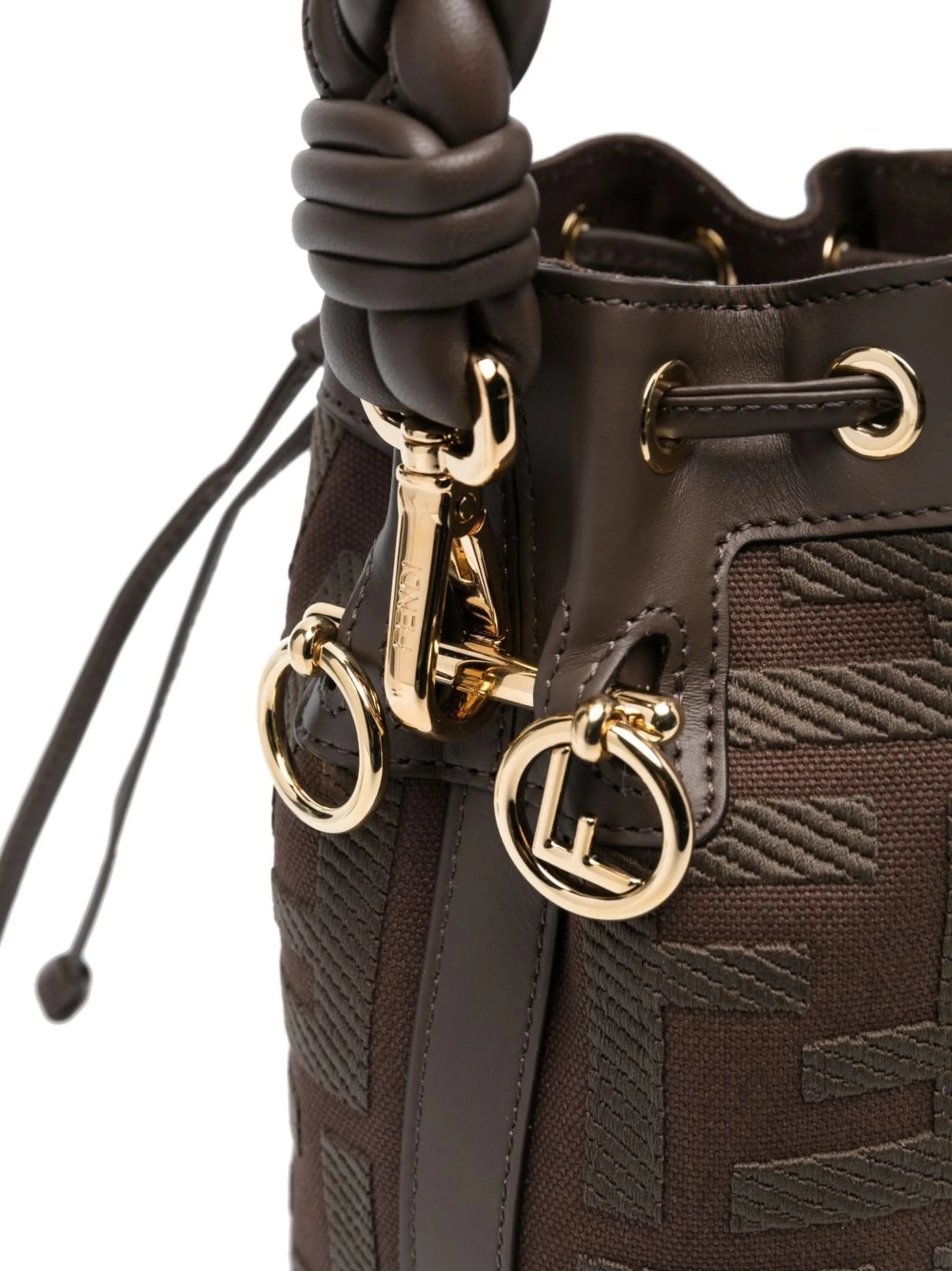 FF-jacquard bucket bag