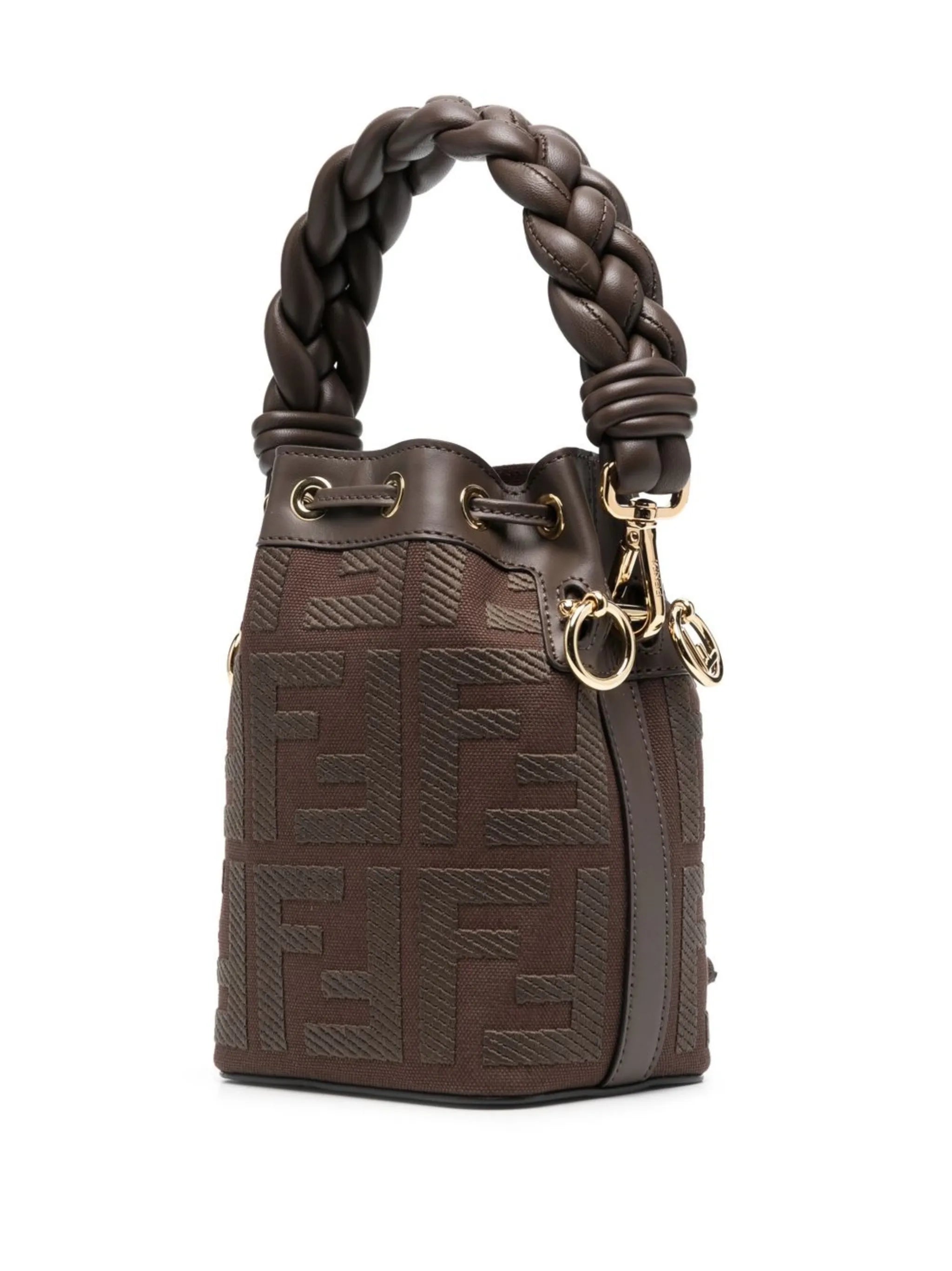 FF-jacquard bucket bag