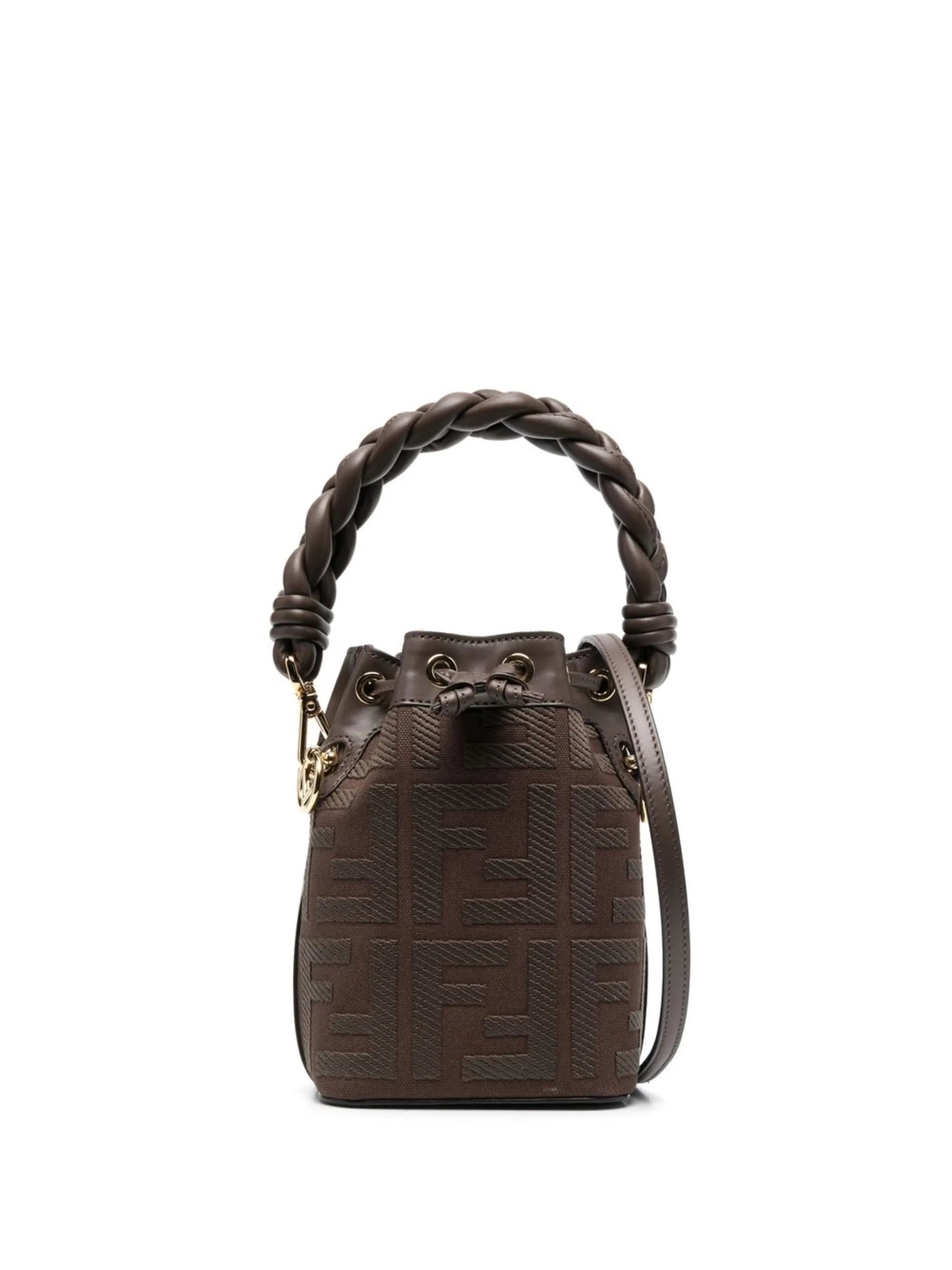FF-jacquard bucket bag
