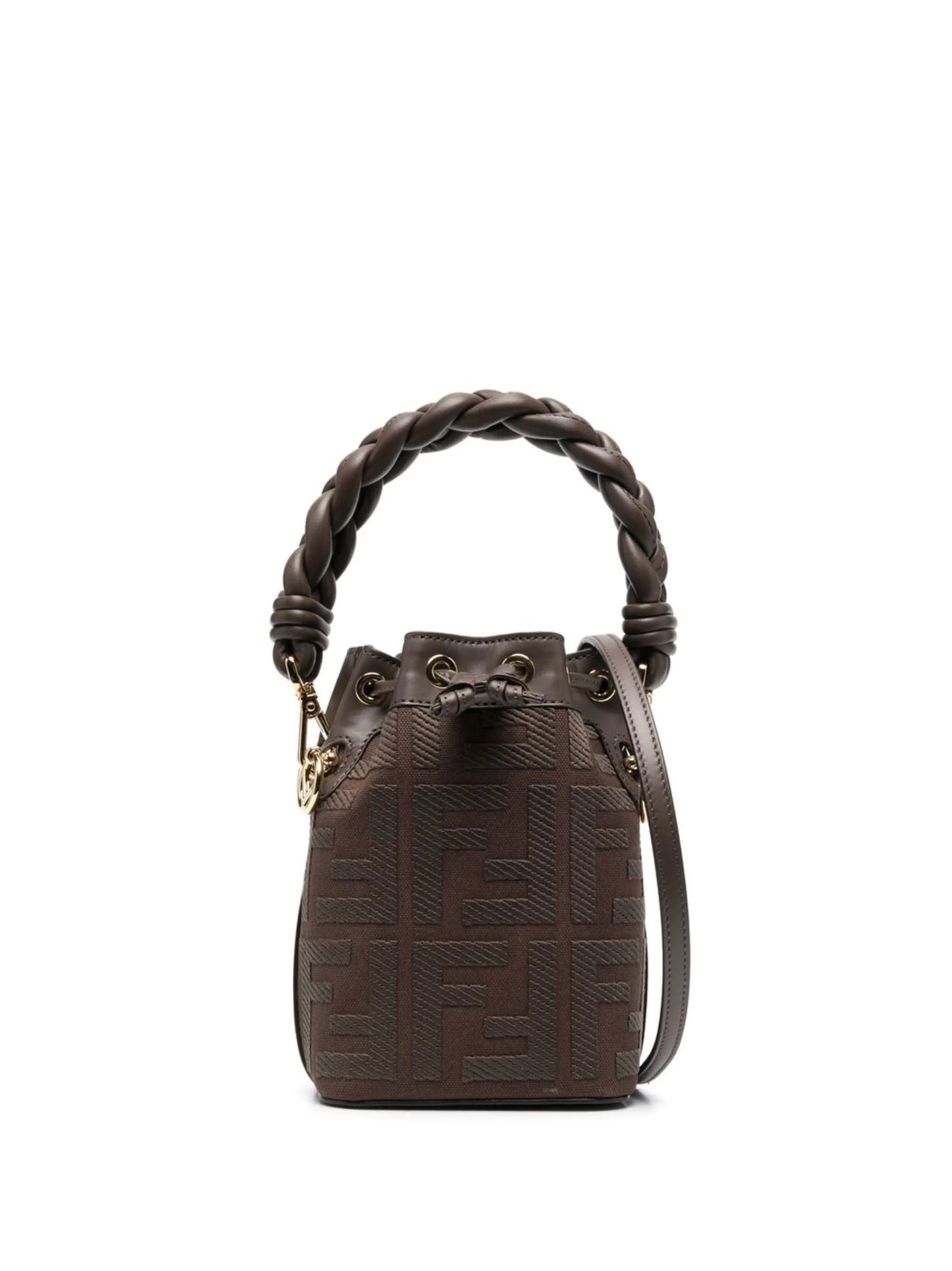 FF-jacquard bucket bag