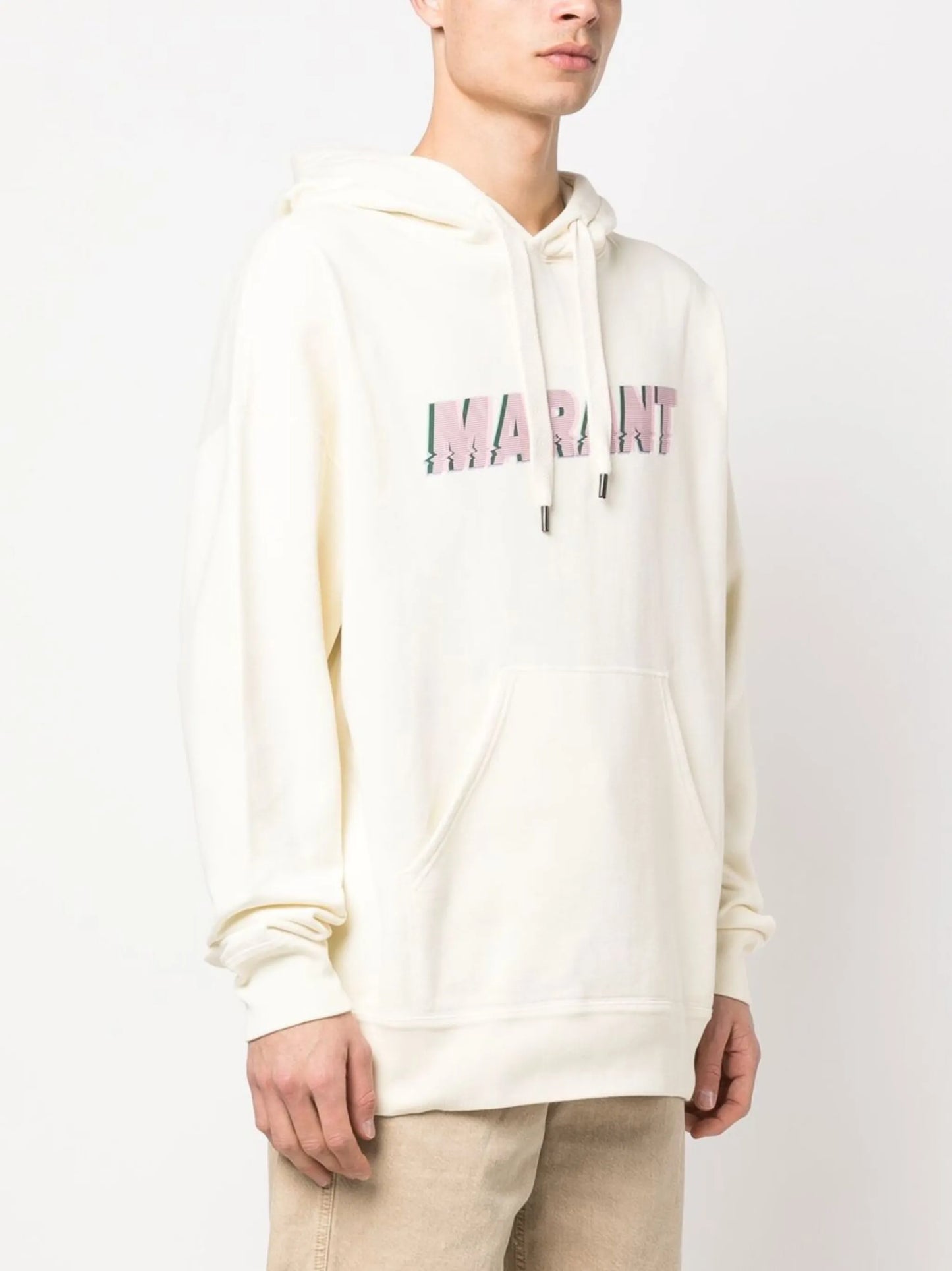 logo-print drawstring hoodie