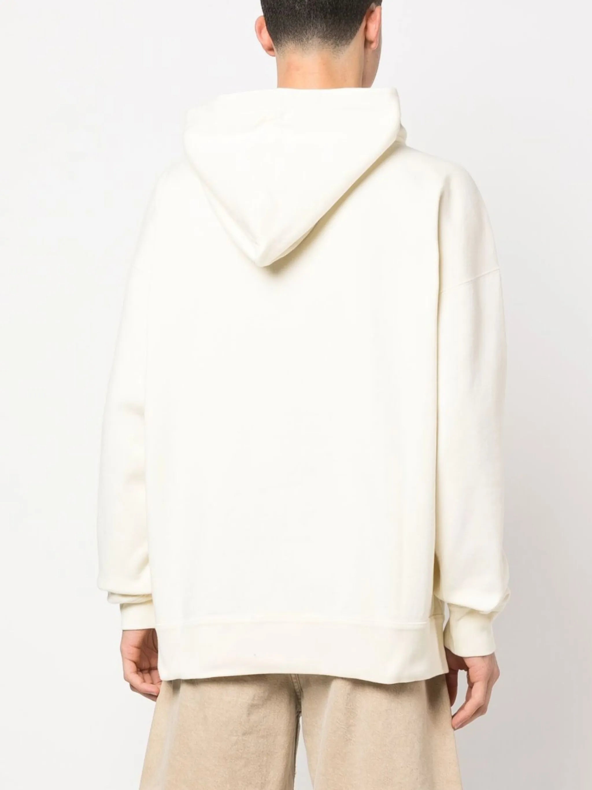 logo-print drawstring hoodie