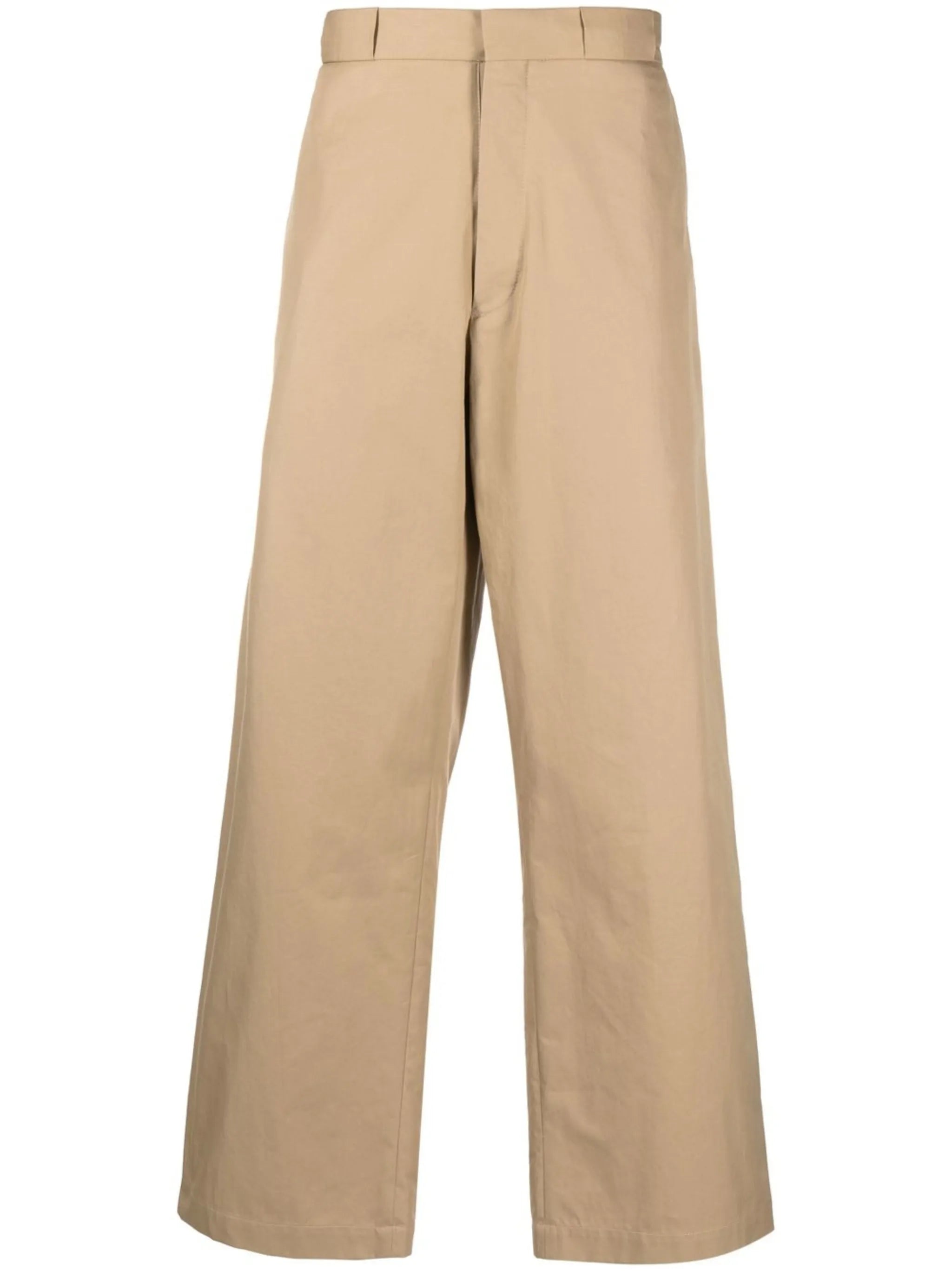 straight-leg tailored trousers