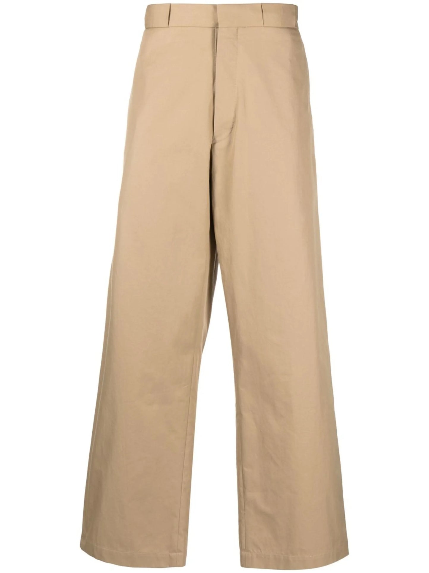 straight-leg tailored trousers