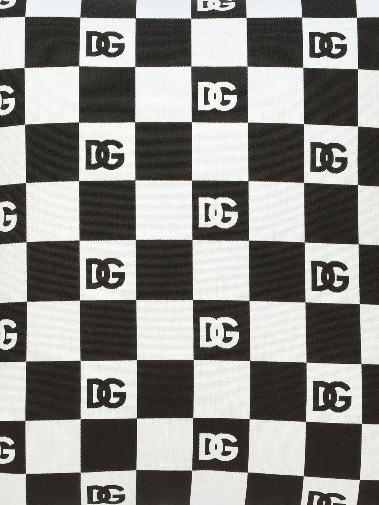 logo-print square cushion